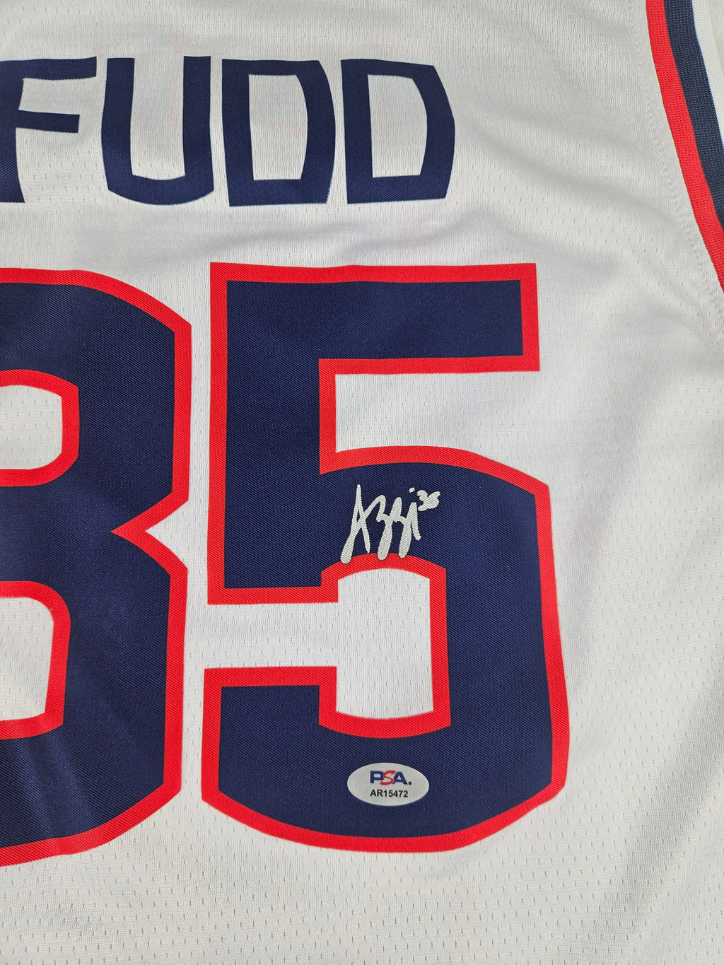 Azzi Fudd Signed Autographed Uconn Huskies Jersey PSA Certified