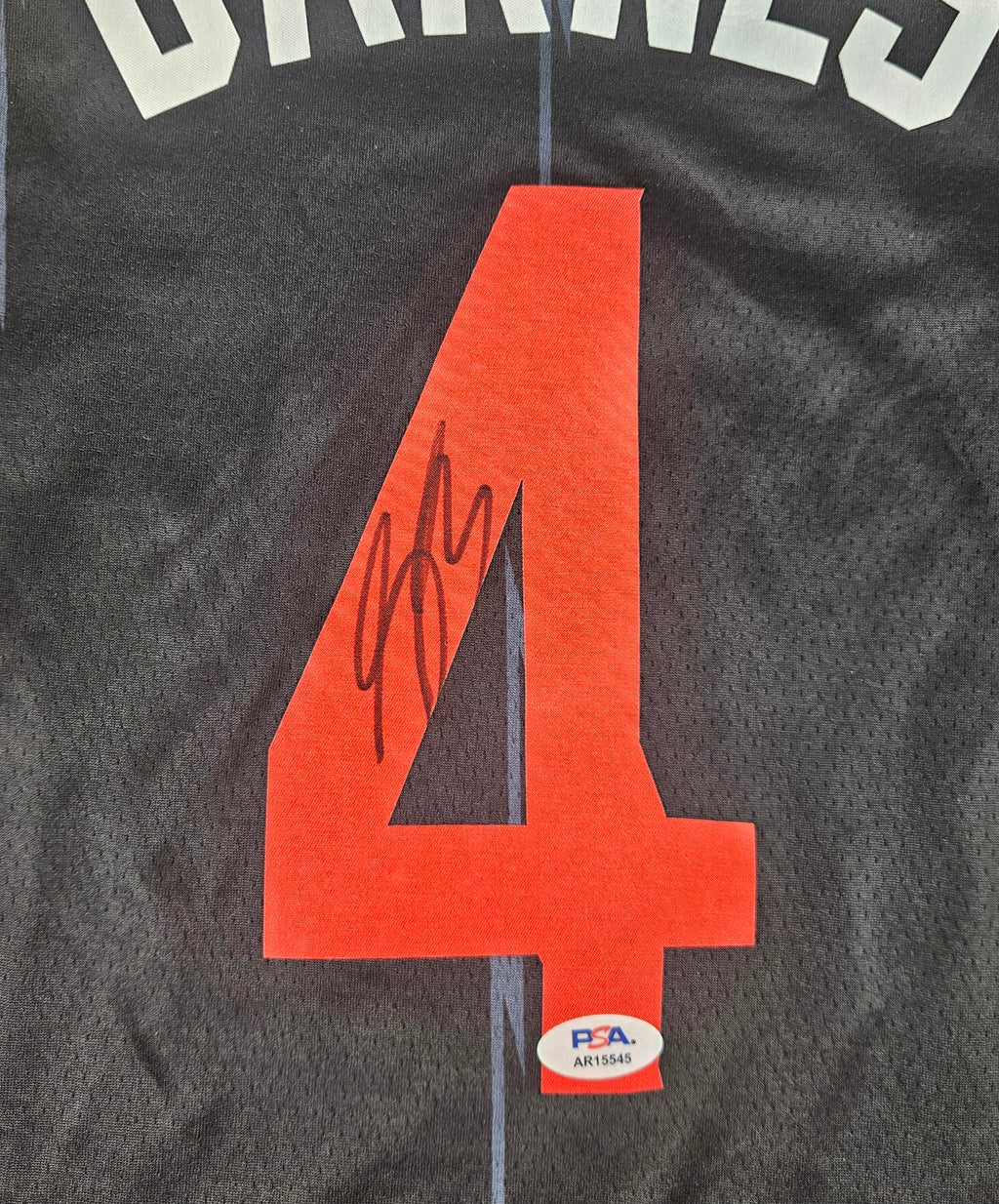 Scottie Barnes Signed Autographed Toronto Raptors Jersey PSA Certified