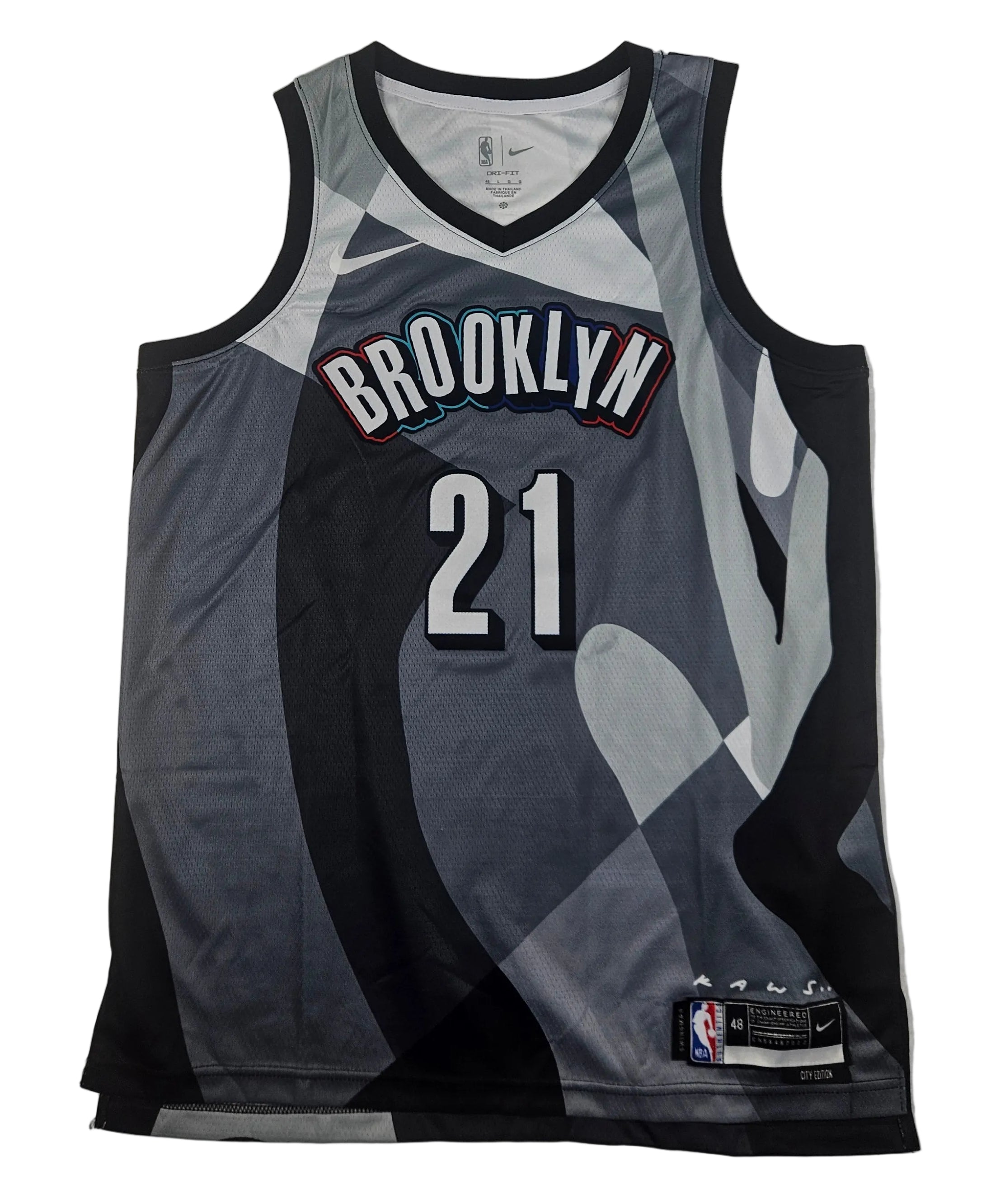 Noah Clowney Signed Jersey Brooklyn Nets Autographed JSA COA