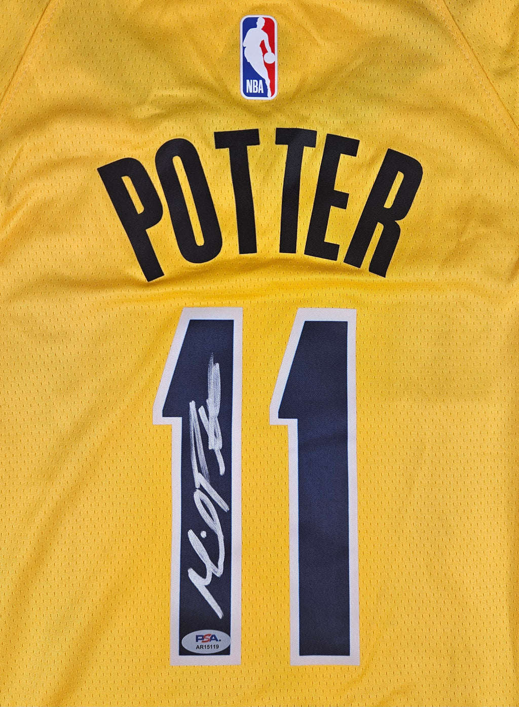 Micah Potter Signed Autographed Indiana Pacers Jersey PSA Certified