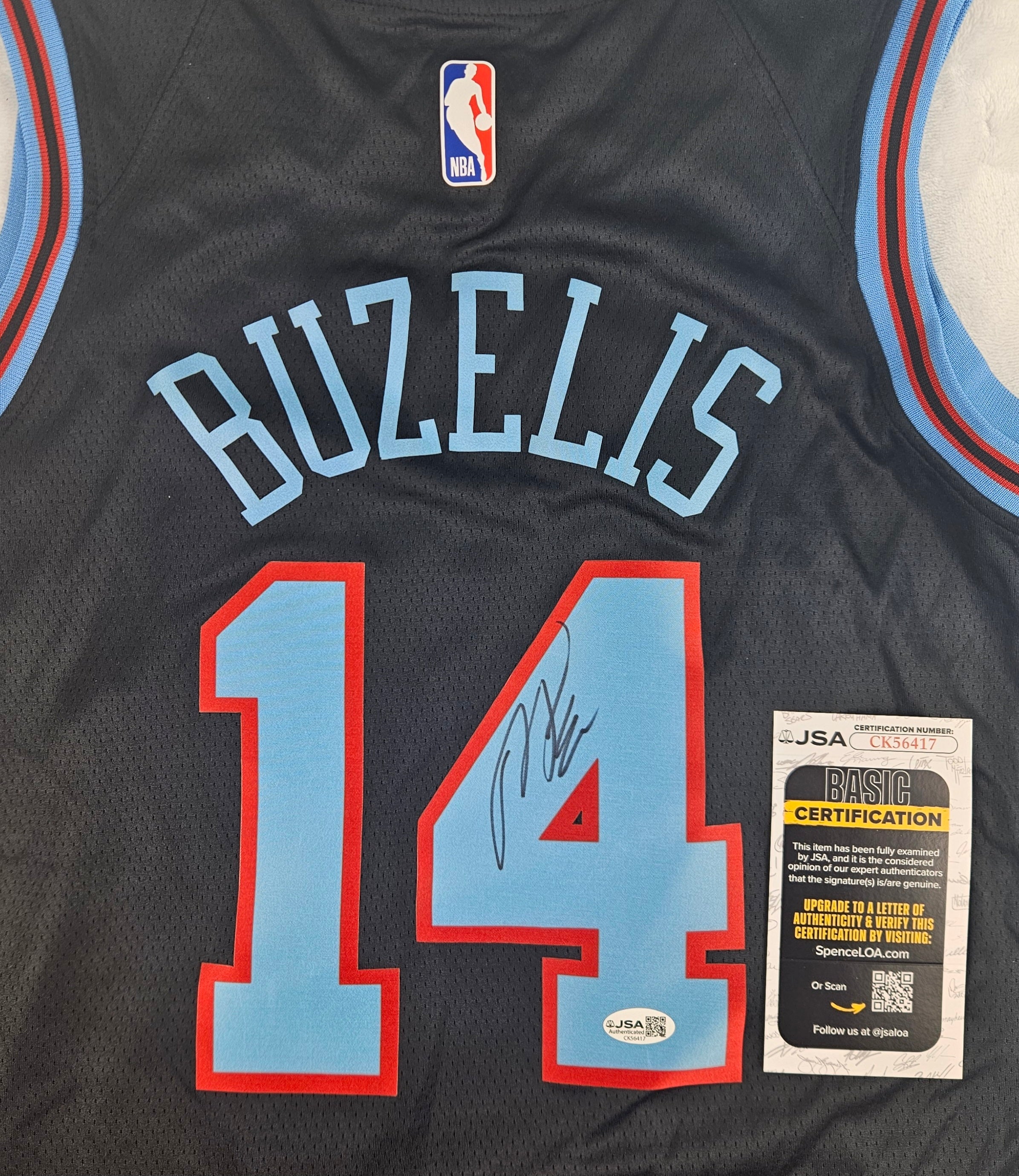 Matas Buzelis Chicago Bulls Autographed Signed Jersey JSA COA