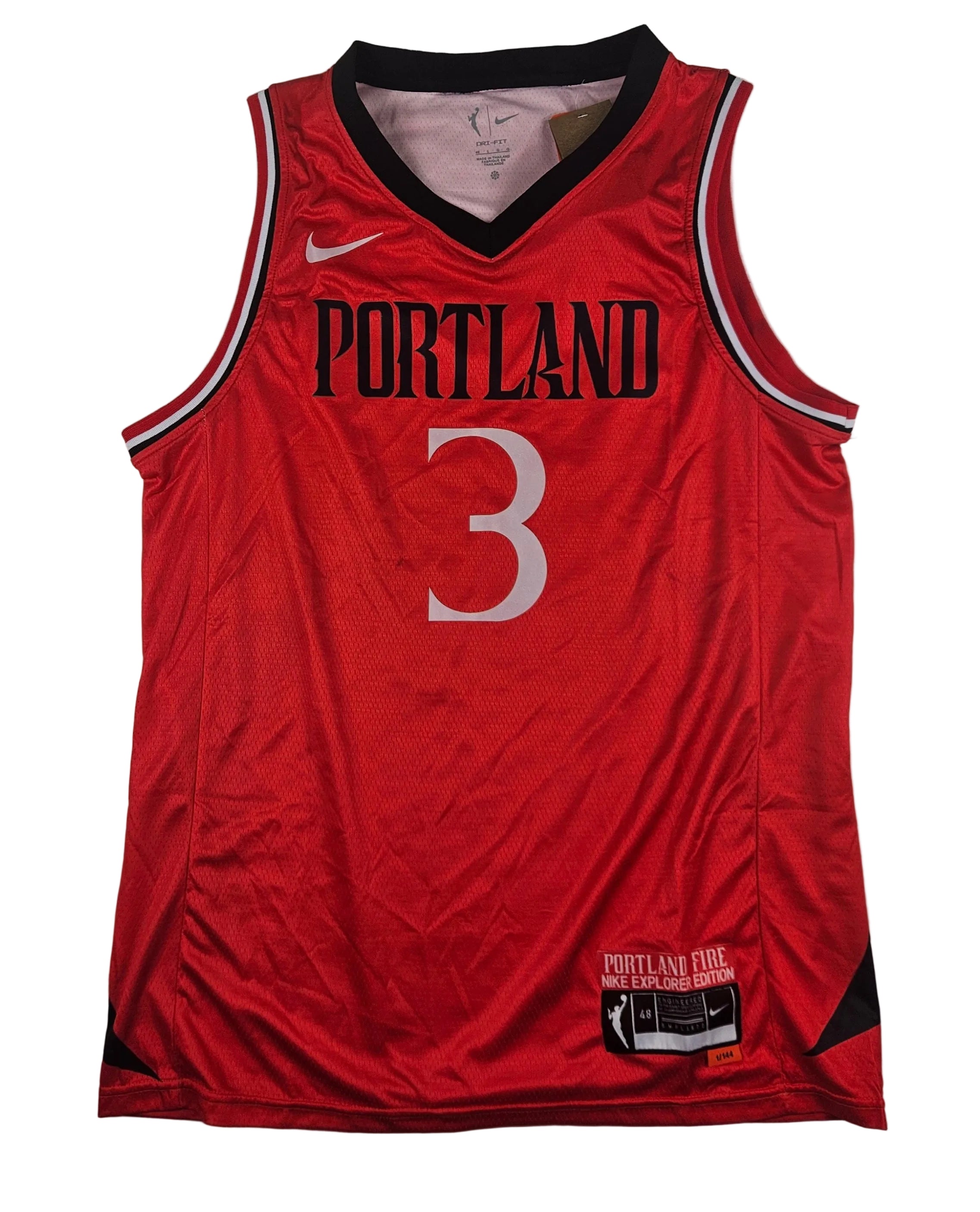 Sarah Ashlee Barker Signed Autographed Portland Fire Wnba Jersey