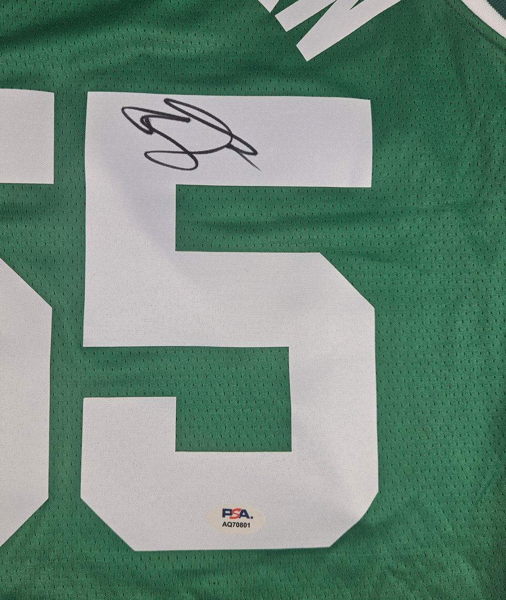 Baylor Scheierman Signed Autographed Boston Celtics Green Jersey PSA Certified
