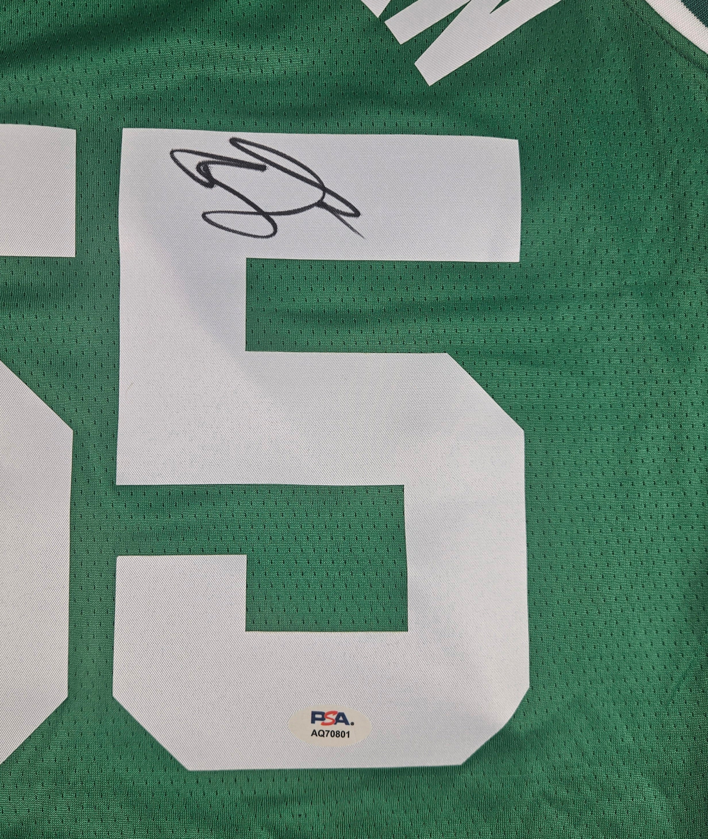 Baylor Scheierman Signed Autographed Boston Celtics Green Jersey PSA Certified