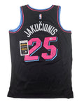 Kasparas Jakucionis Signed Autographed Miami Heat Jersey JSA COA