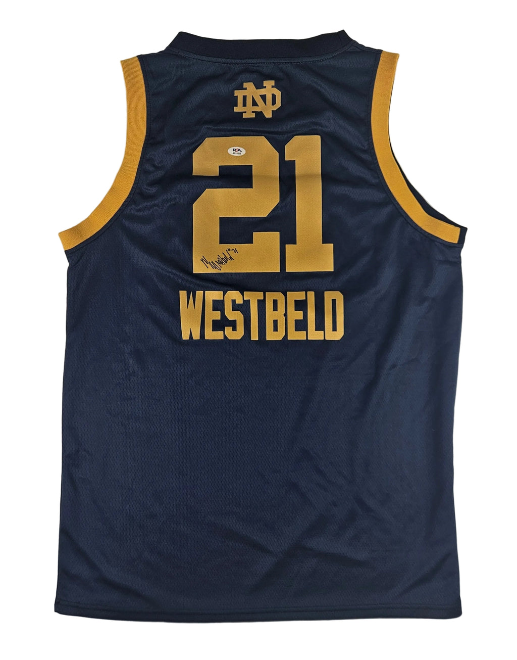 Maddy Westbeld Signed Autographed Notre Dame Fighting Irish Jersey PSA Certified