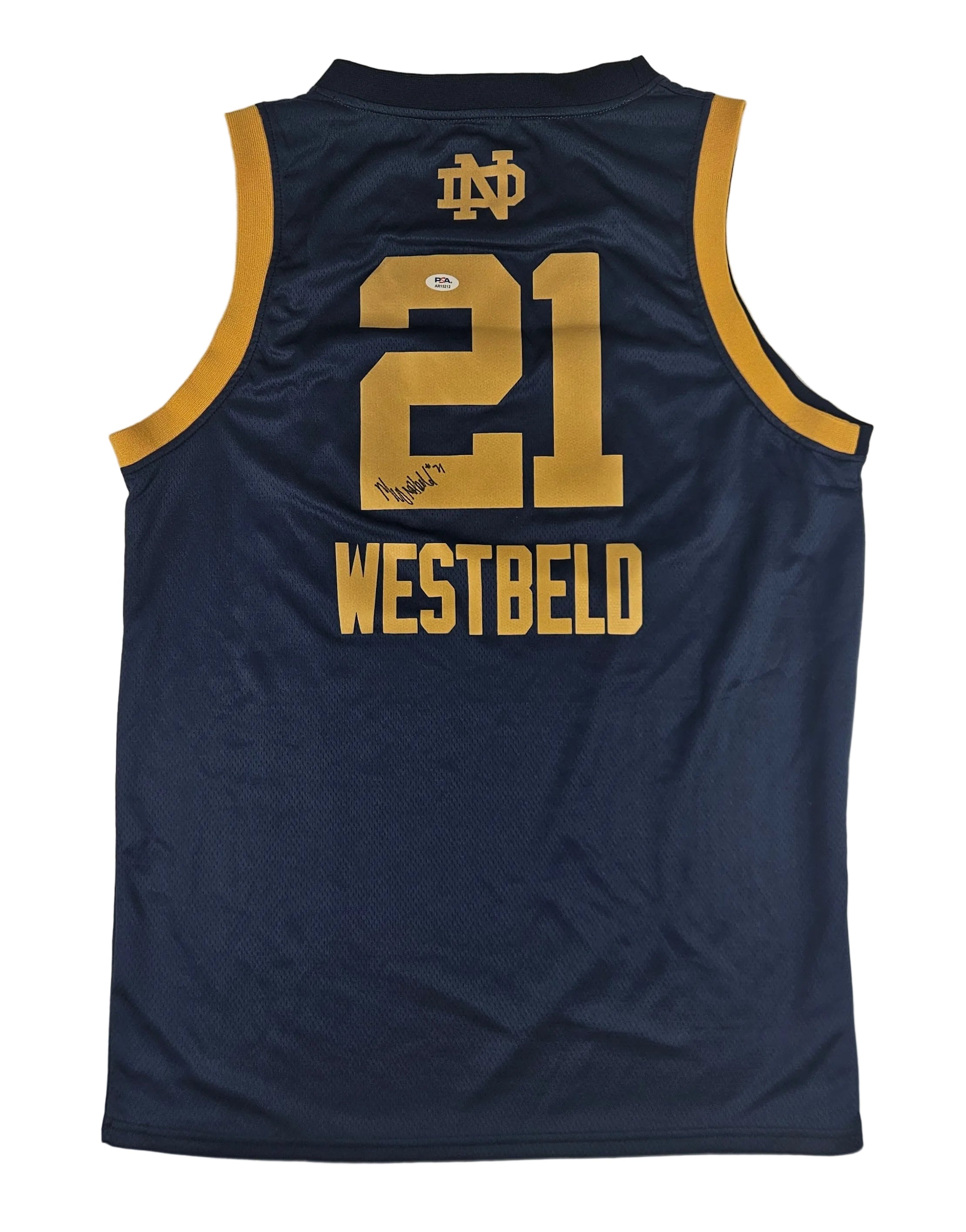 Maddy Westbeld Signed Autographed Notre Dame Fighting Irish Jersey PSA Certified