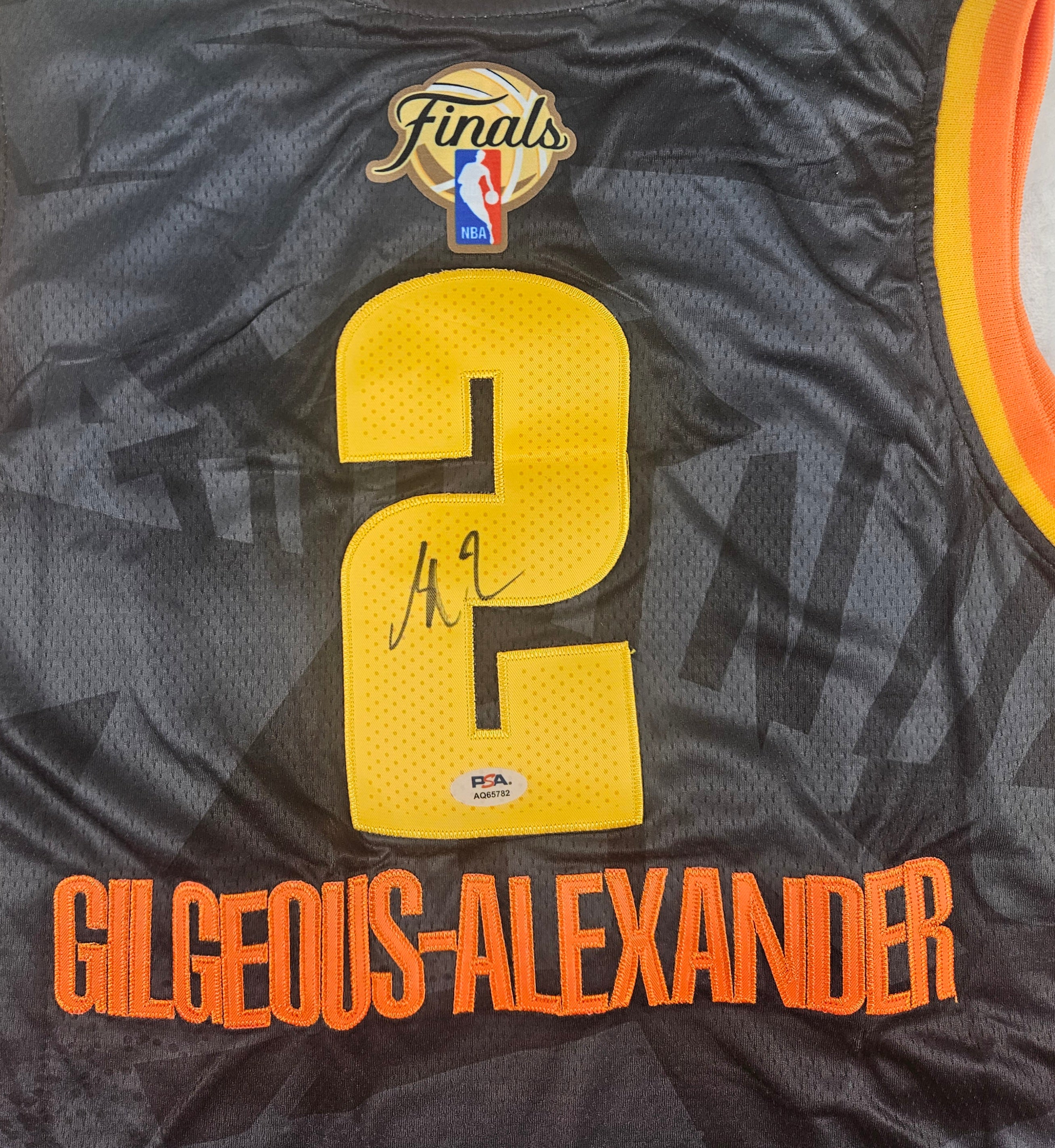 Shai Gilgeous-Alexander Signed Autographed Oklahoma City Thunder Jersey PSA Certified