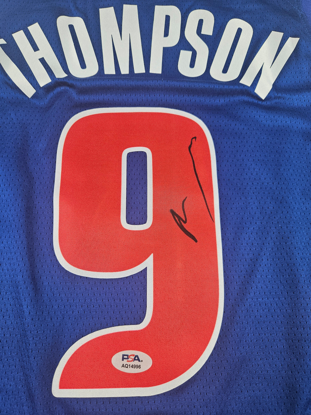 Ausar Thompson Signed Autographed Detroit Pistons Jersey PSA Certified