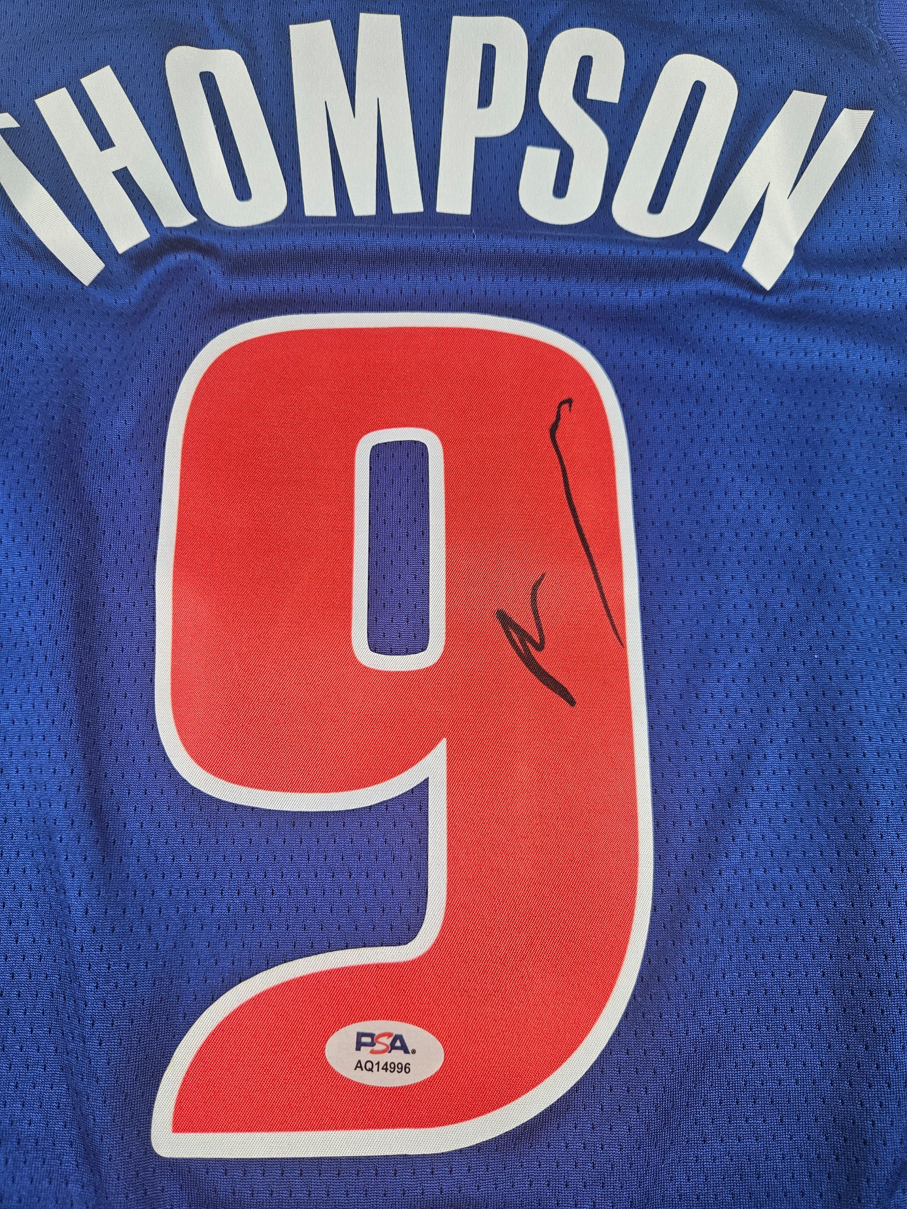 Ausar Thompson Signed Autographed Detroit Pistons Jersey PSA Certified