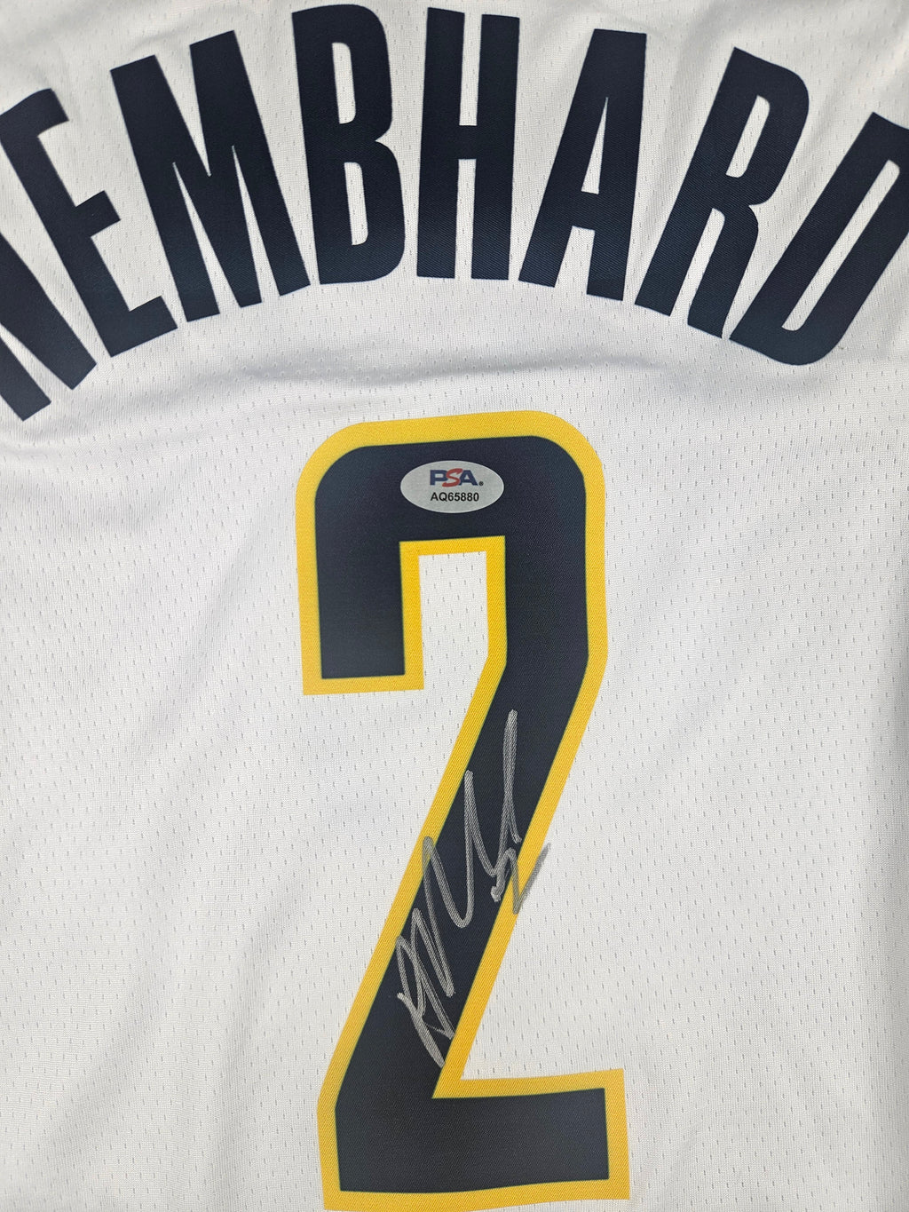 Andrew Nembhard Signed Autographed Indiana Pacers Jersey PSA Certified