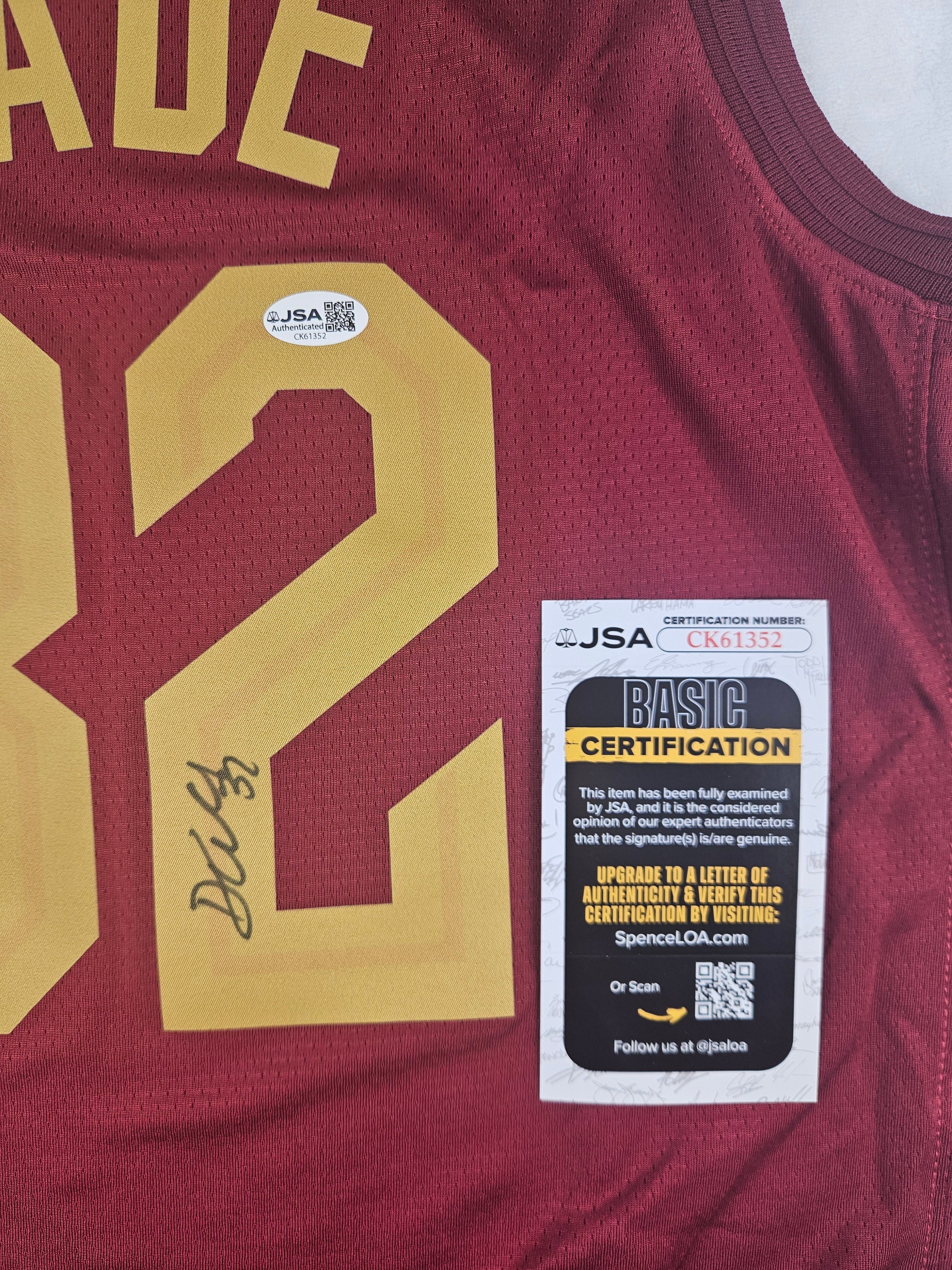 Dean Wade Signed Autographed Cleveland Cavaliers Jersey JSA COA