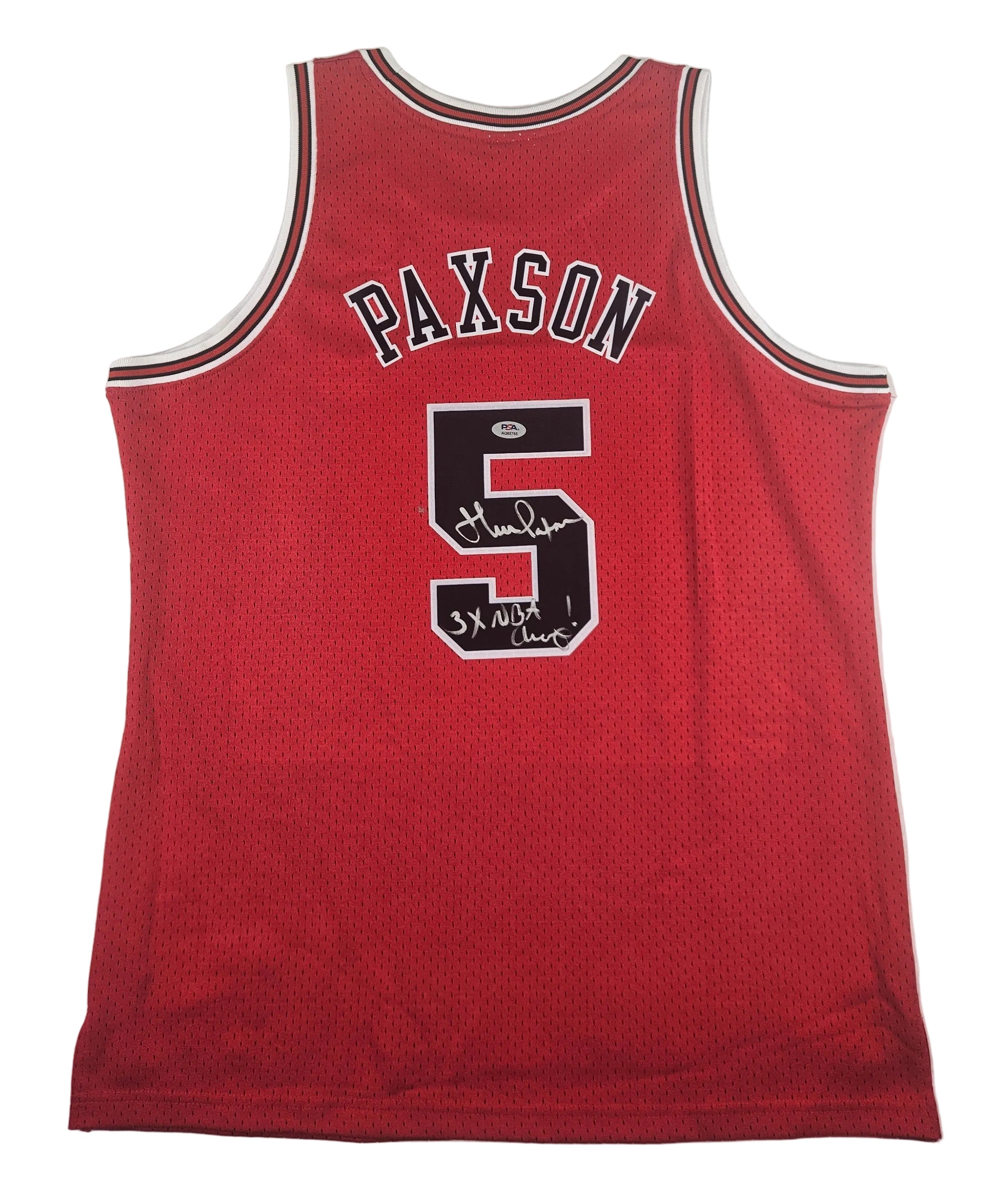 John Paxson Chicago Bulls Autographed Signed Jersey PSA Certified