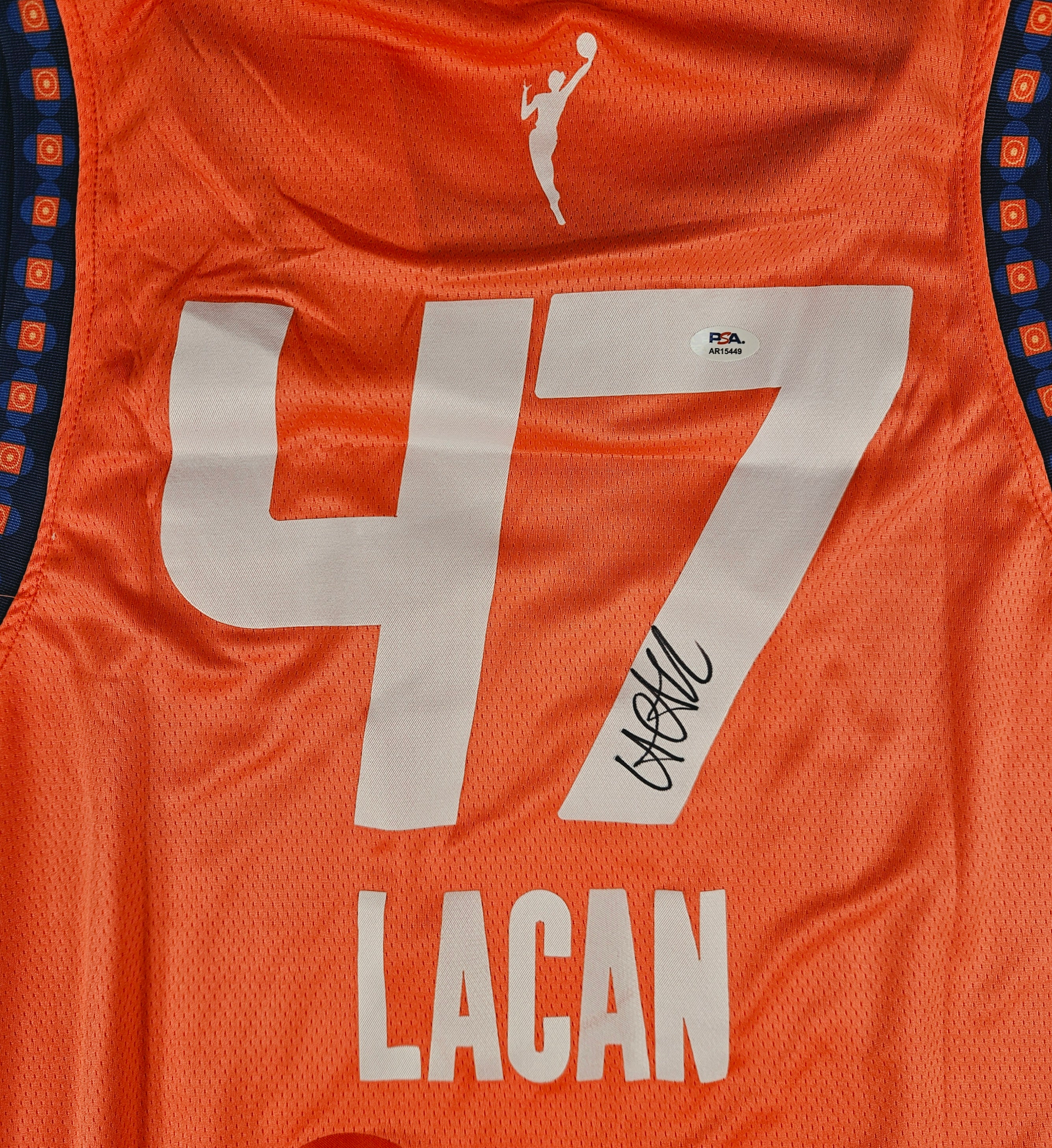 Leila Lacan Signed Autographed Connecticut Sun Wnba Jersey PSA Certified