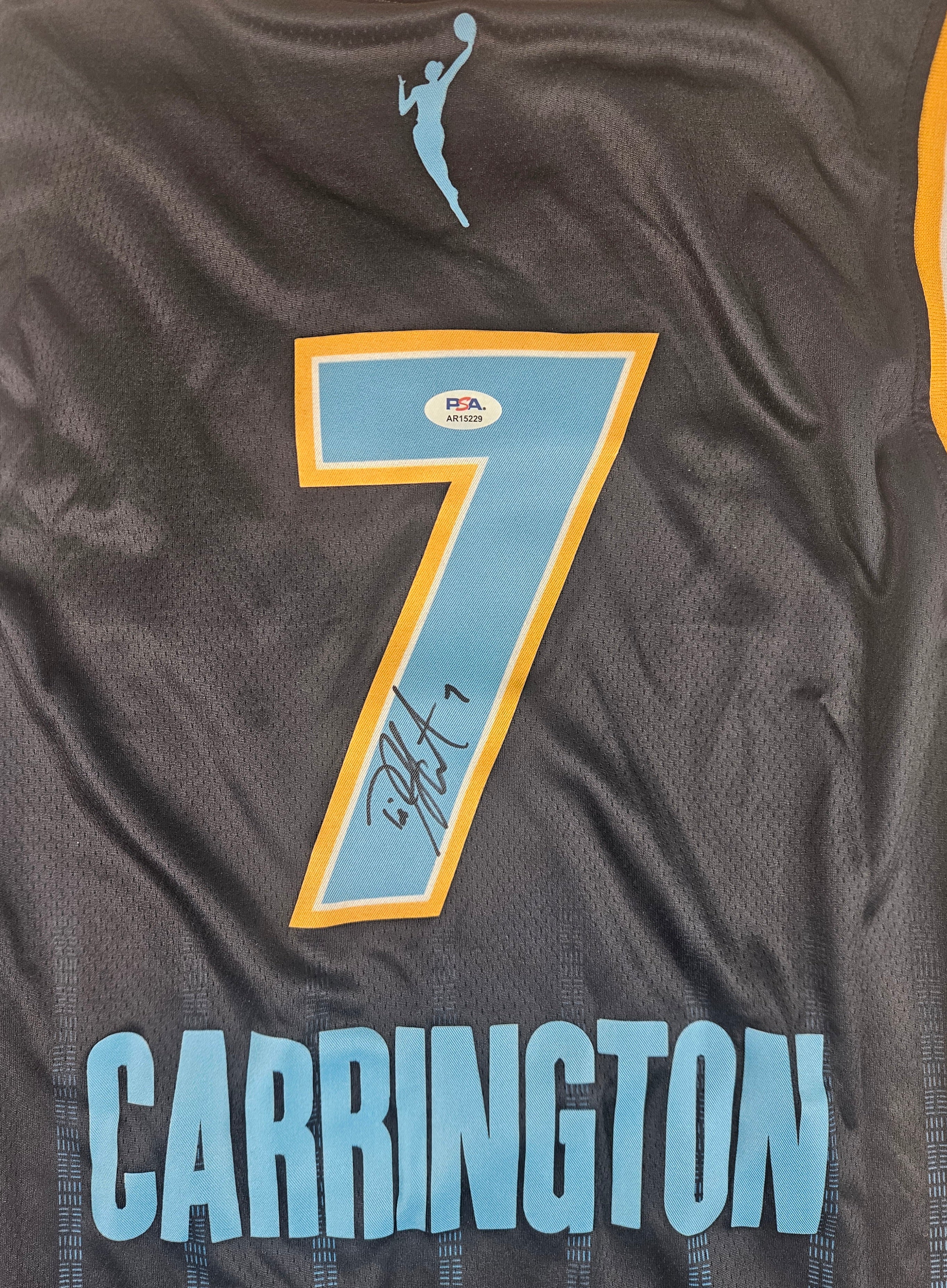 DiJonai Carrington Signed Autographed Chicago Sky Wnba Jersey PSA Certified