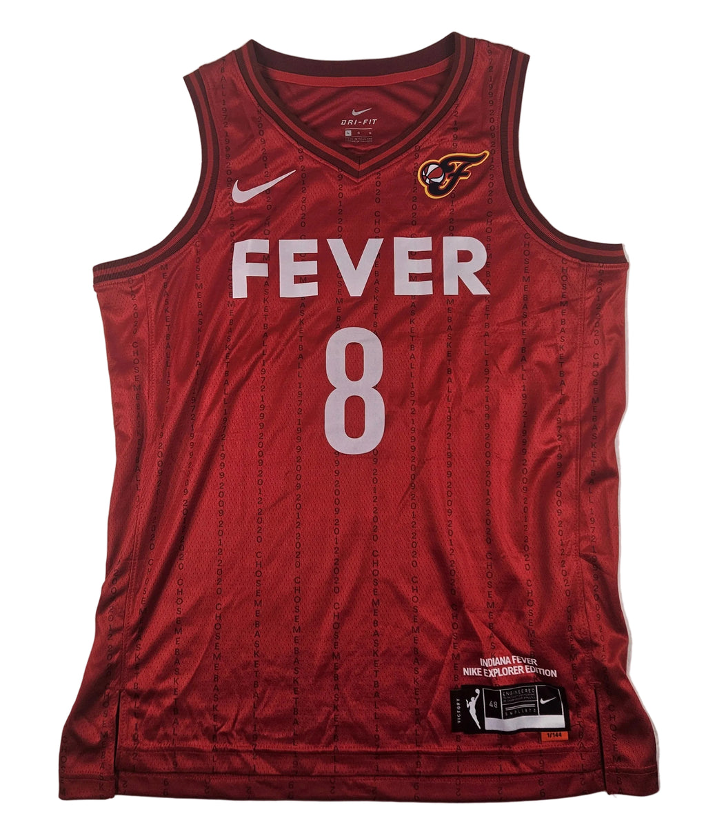Sophie Cunningham Signed Autographed Red Indiana Fever Jersey Beckett Certified
