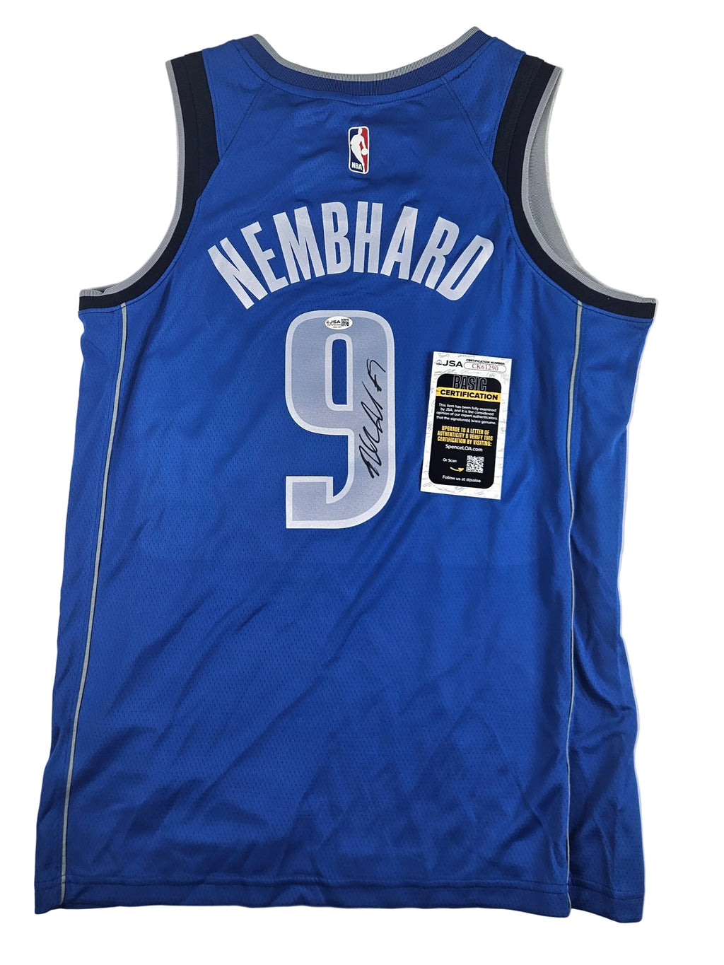 Ryan Nembhard Signed Autographed Dallas Mavericks Jersey JSA COA
