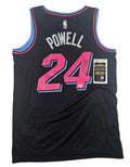 Norman Powell Signed Autographed Miami Heat Black Jersey JSA COA