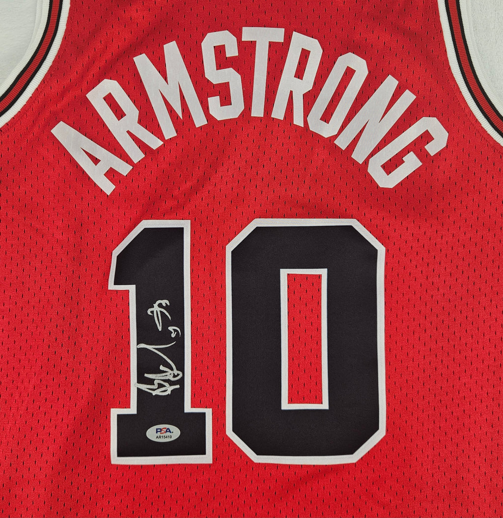 B.J. Armstrong Signed Autographed Chicago Bulls Jersey PSA Certified
