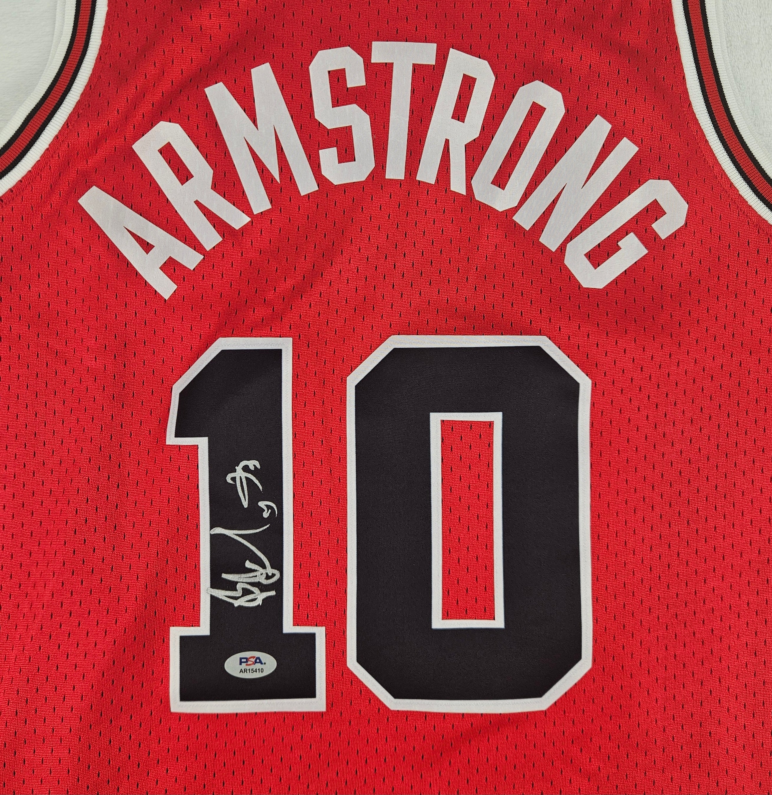 B.J. Armstrong Signed Autographed Chicago Bulls Jersey PSA Certified