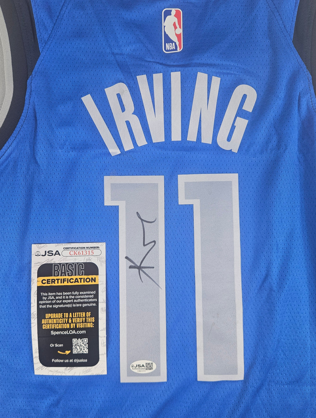 Kyrie Irving Signed Autographed Dallas Mavericks Jersey JSA COA