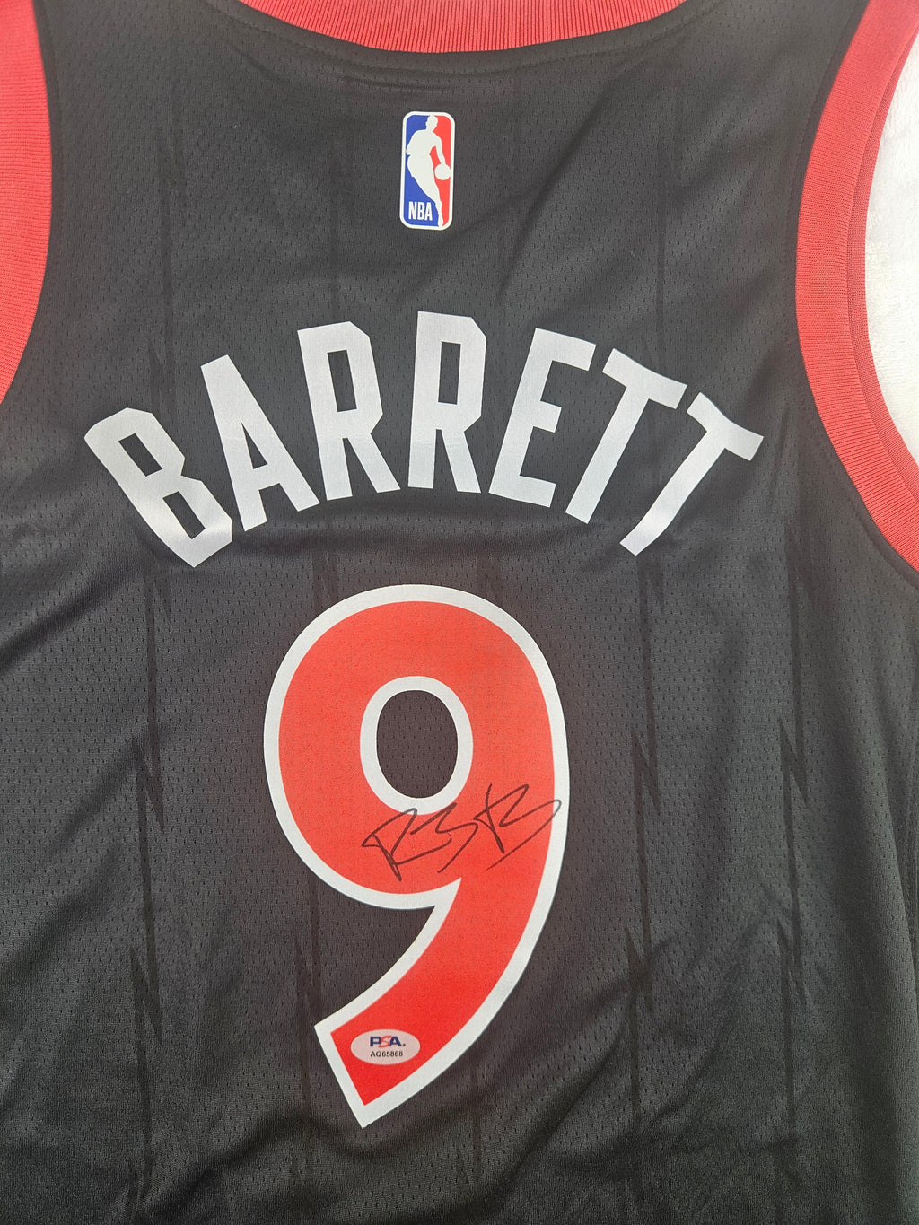 RJ Barrett Signed Autographed Toronto Raptors Jersey PSA Certified