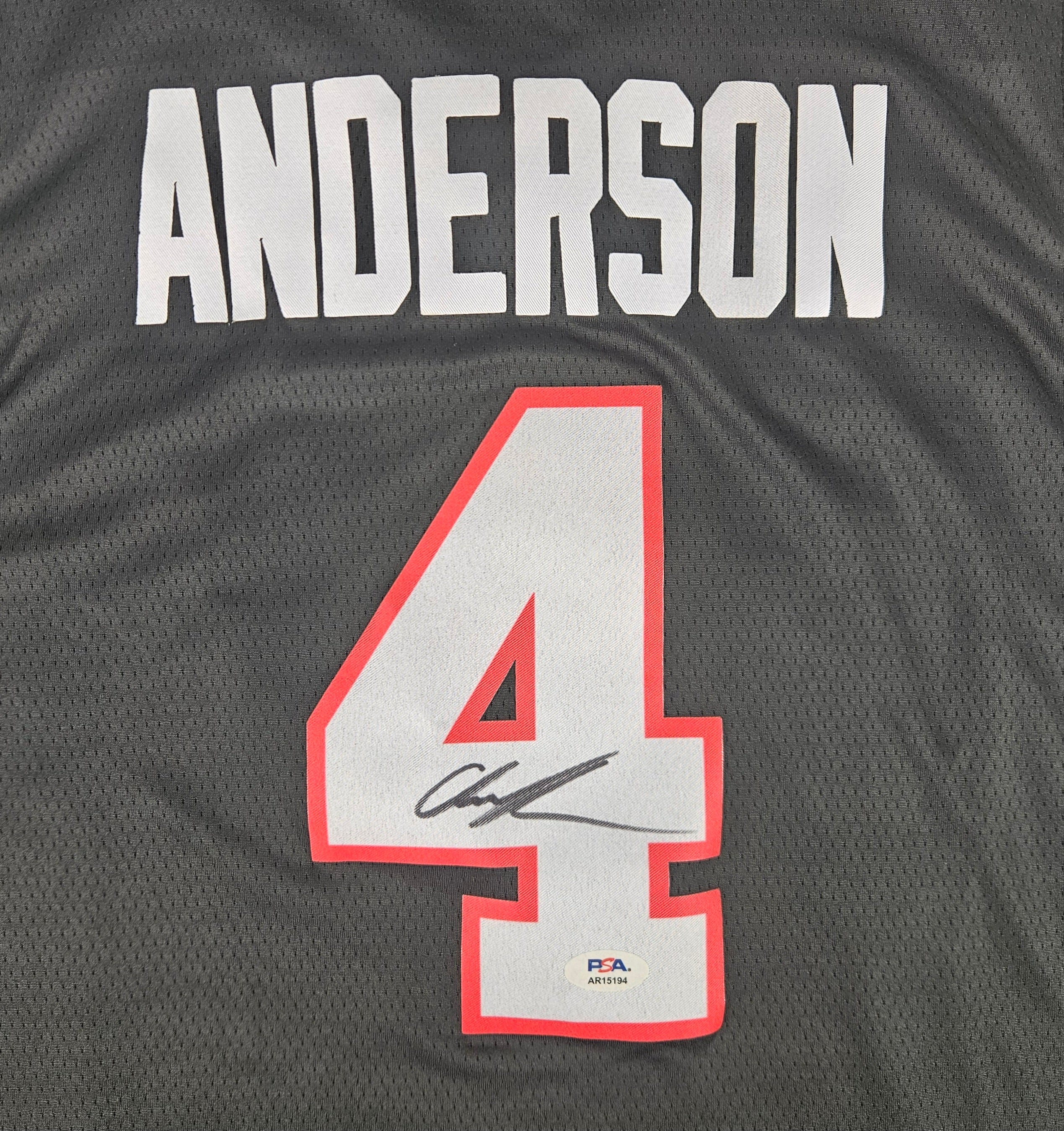 Christian Anderson Signed Autographed Texas Tech Raiders Jersey PSA Certified