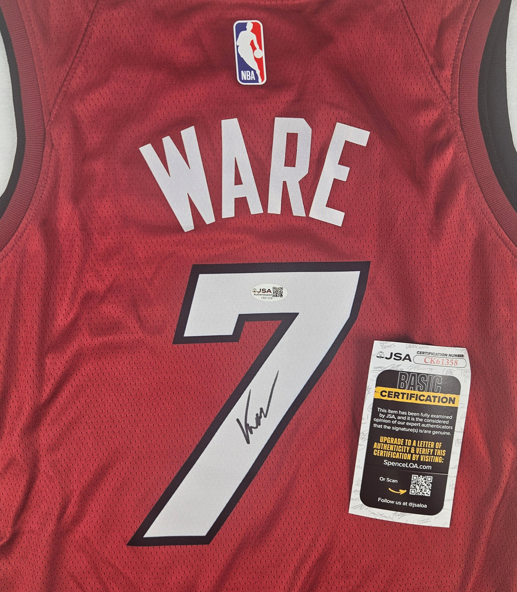 Kel'el Ware Signed Autographed Miami Heat Jersey JSA COA