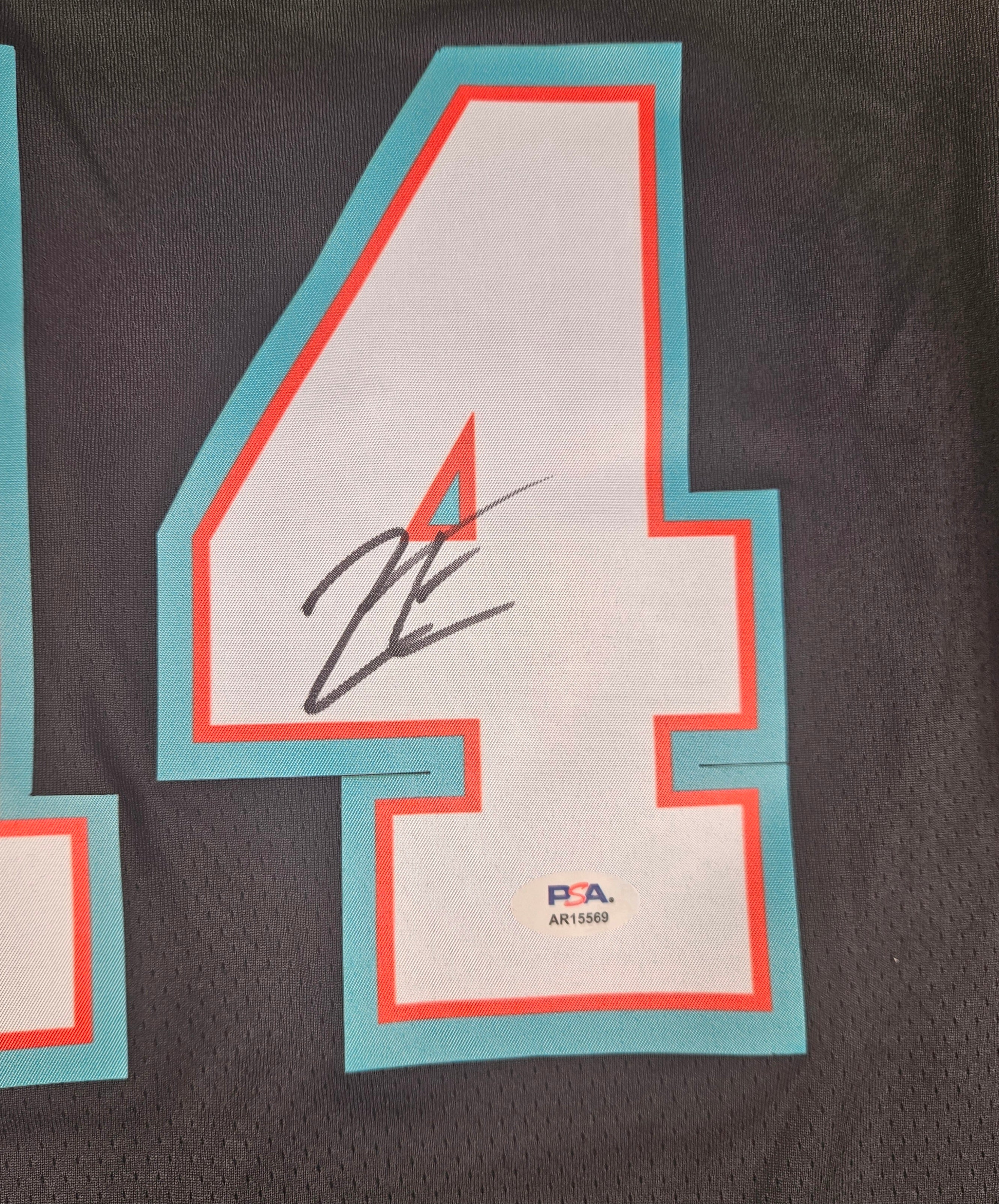 Zach Edey Signed Autographed Memphis Grizzlies Black Jersey PSA Certified