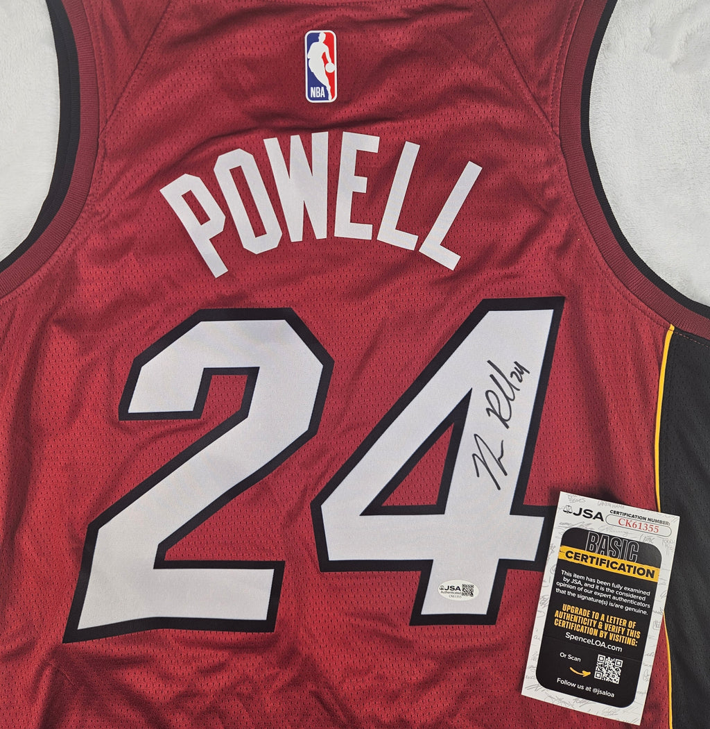 Norman Powell Signed Autographed Miami Heat Jersey JSA COA