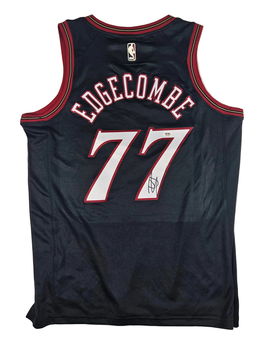 VJ Edgecombe Signed Autographed Philadelphia 76ers Black Jersey PSA Certified
