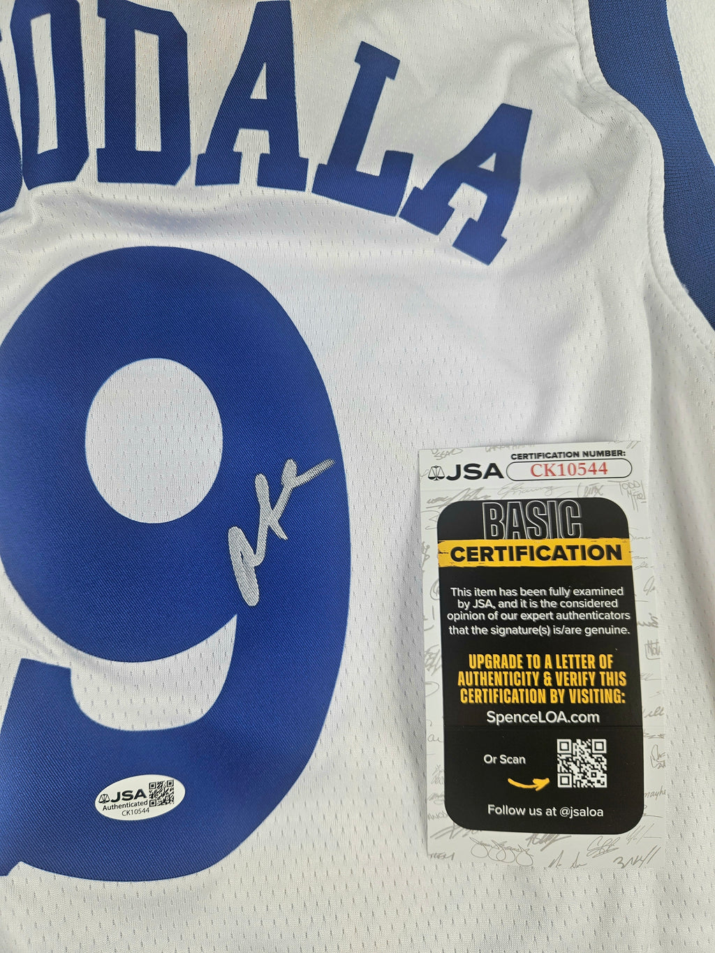 Andre Iguodala Signed Autograph Golden State Warriors Jersey JSA COA