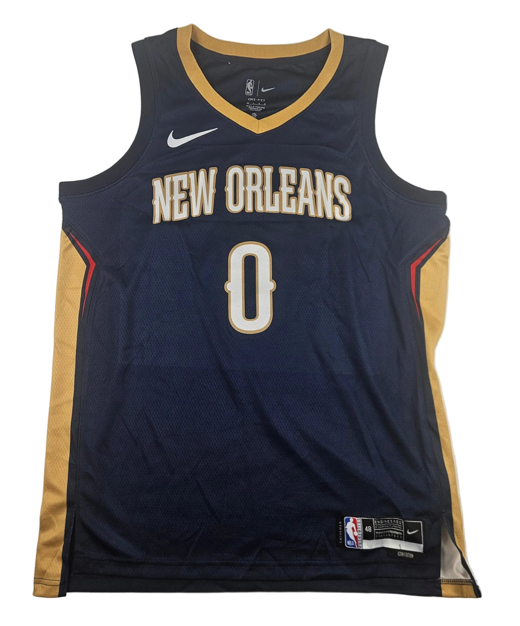 Jeremiah Fears Signed Autographed New Orleans Pelicans Jersey JSA COA