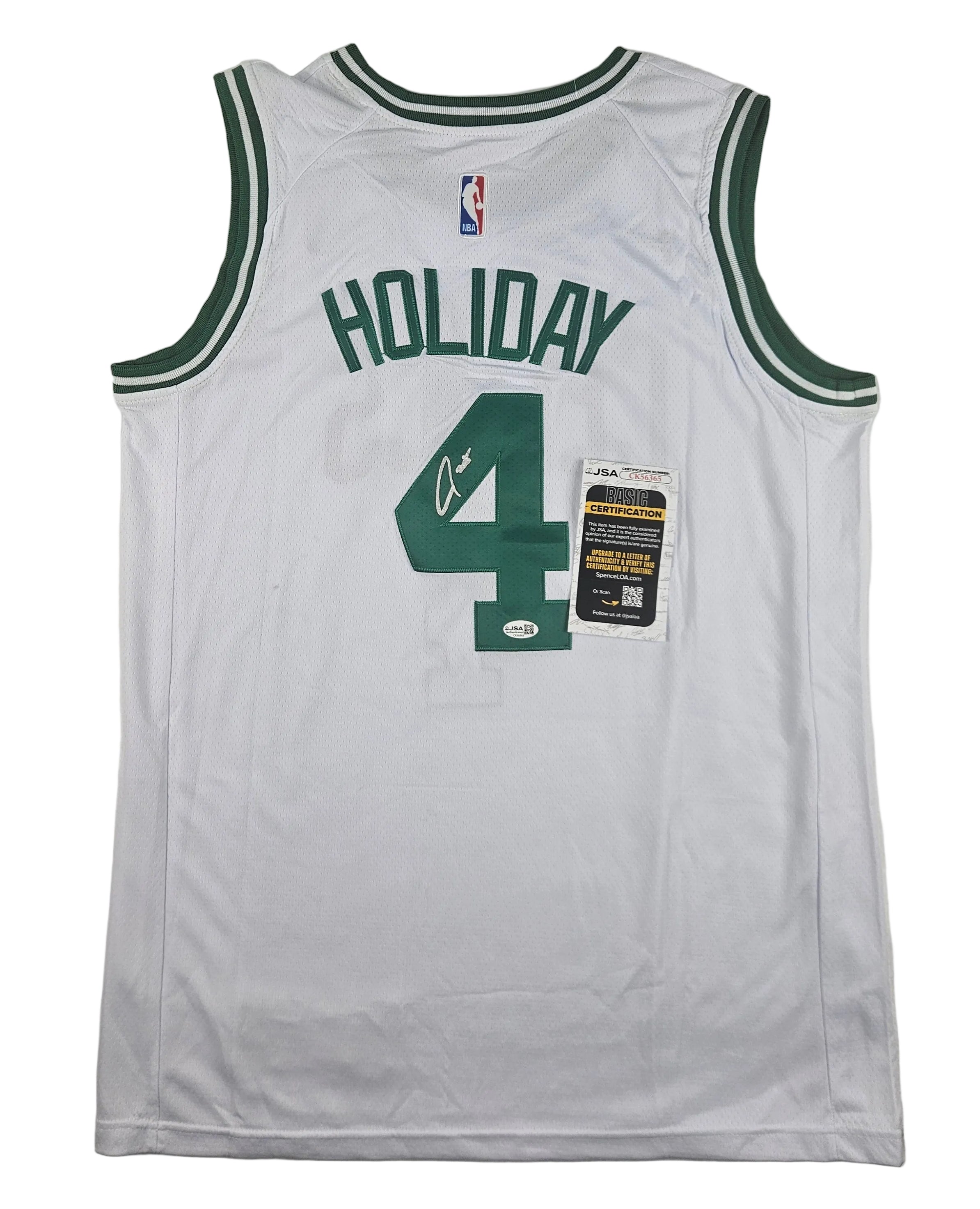 Jrue Holiday Signed Autographed Boston Celtics Jersey JSA COA