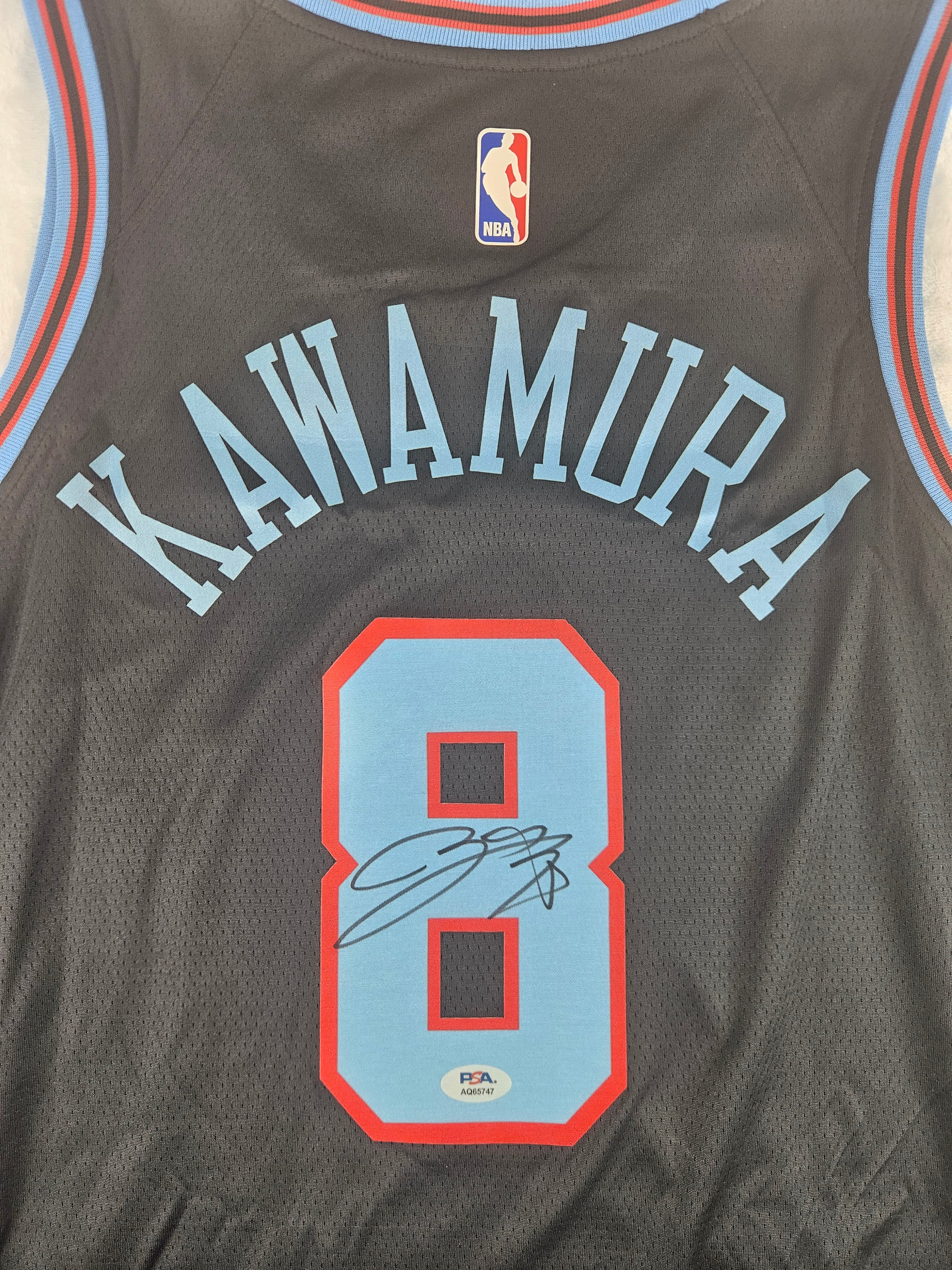 Yuki Kawamura Chicago Bulls Autographed Signed Jersey PSA Certified