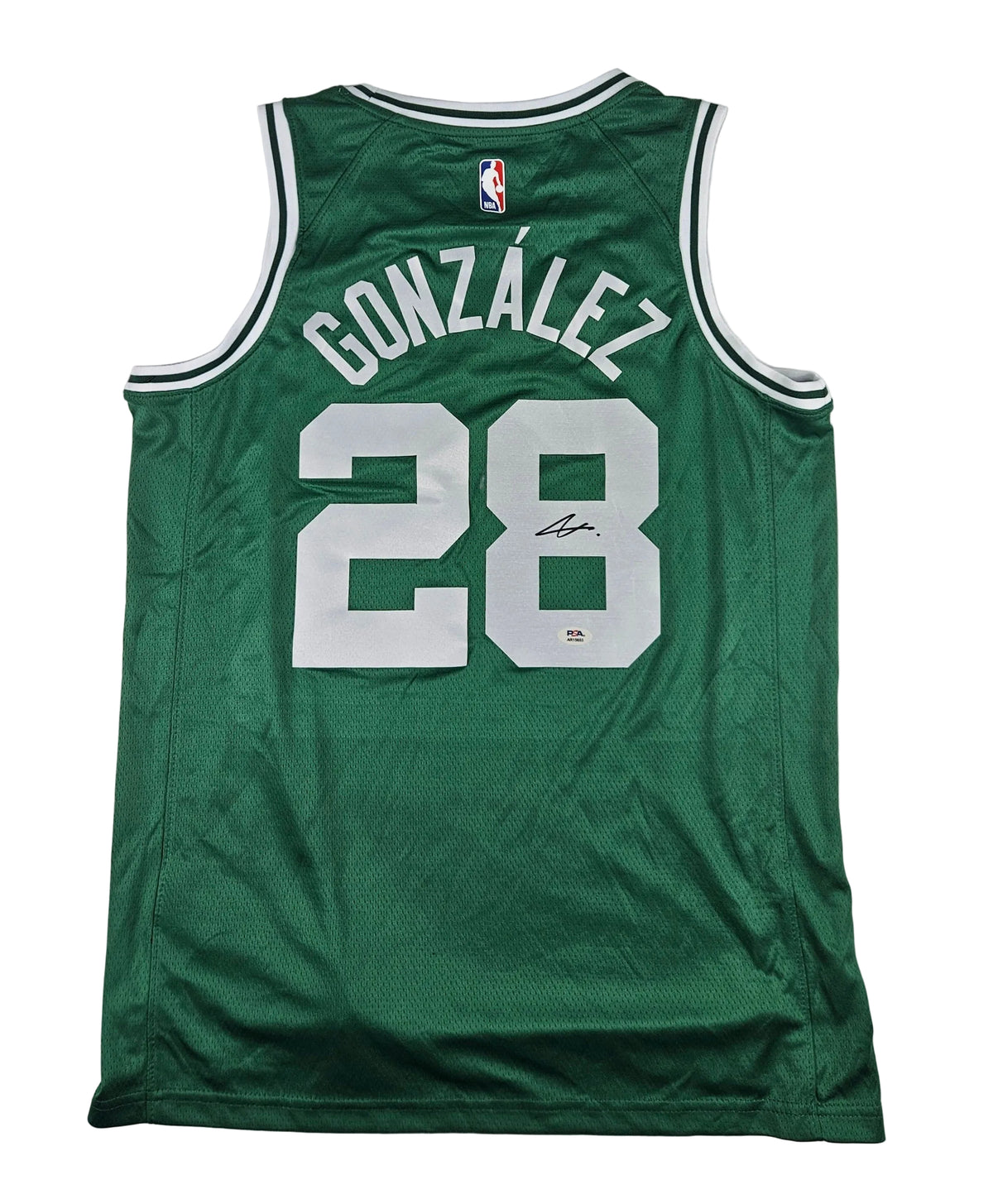 Hugo Gonzalez Signed Autographed Boston Celtics Jersey PSA Certified