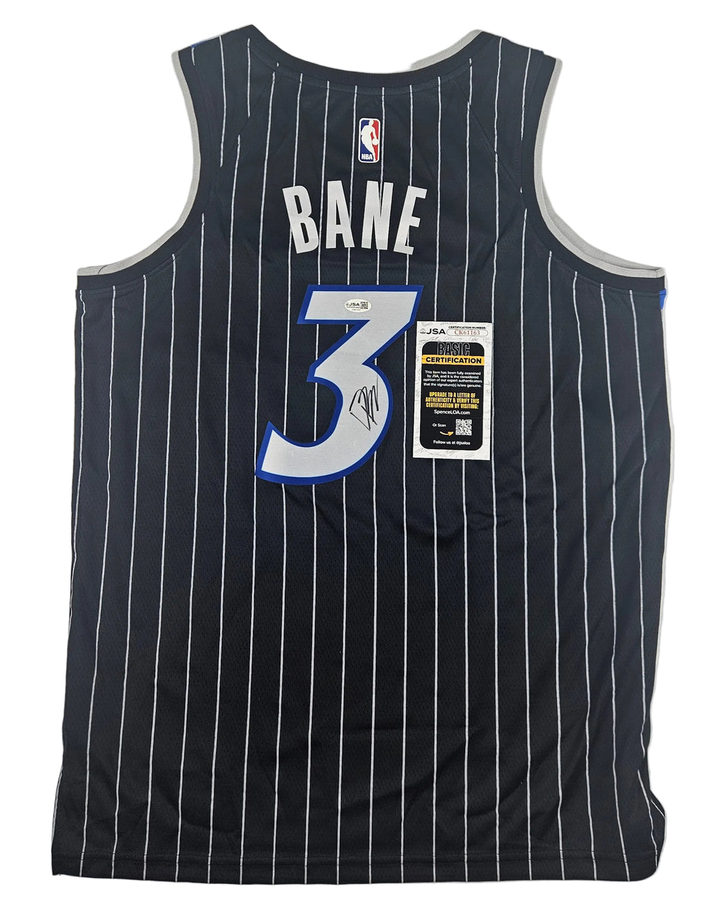 Desmond Bane Signed Autographed Orlando Magic Black Jersey JSA COA