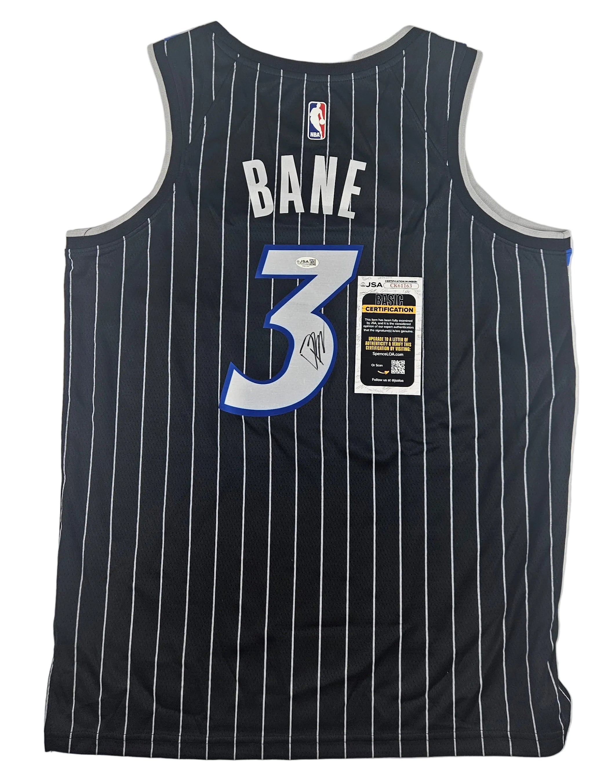 Desmond Bane Signed Autographed Orlando Magic Black Jersey JSA COA