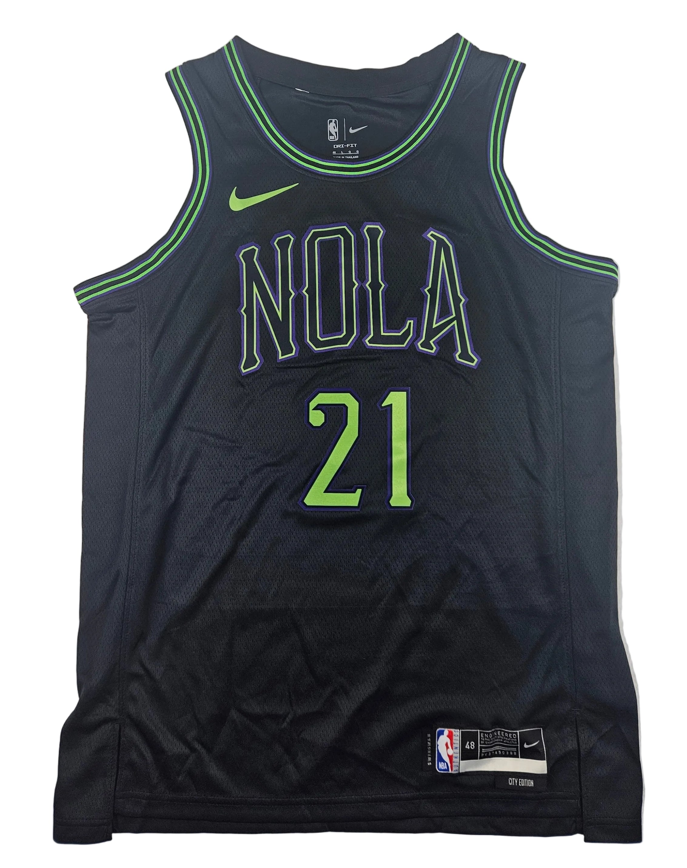 Yves Missi Signed Autographed New Orleans Pelicans Jersey JSA COA