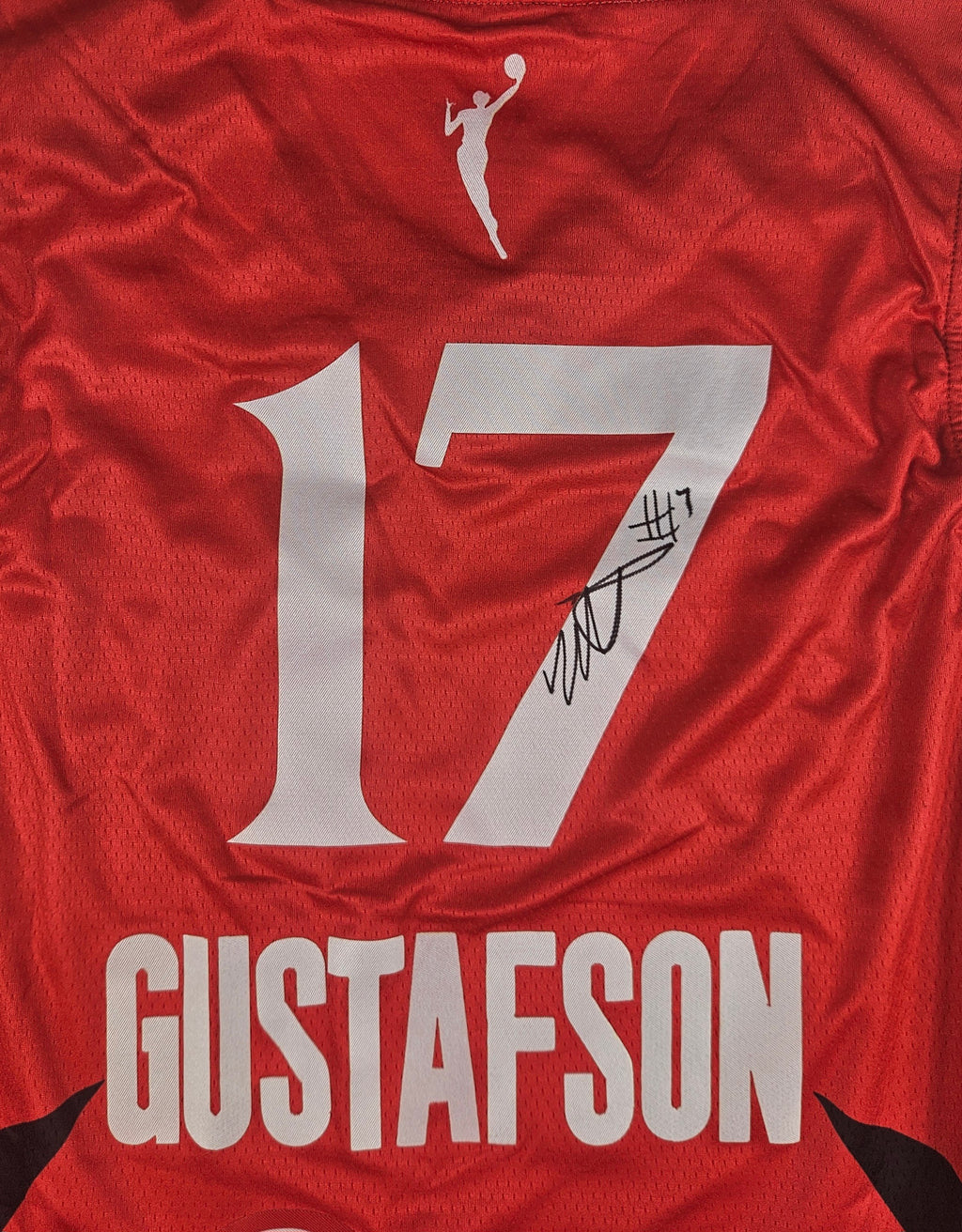 Megan Gustafson Signed Autographed Portland Fire Wnba Jersey
