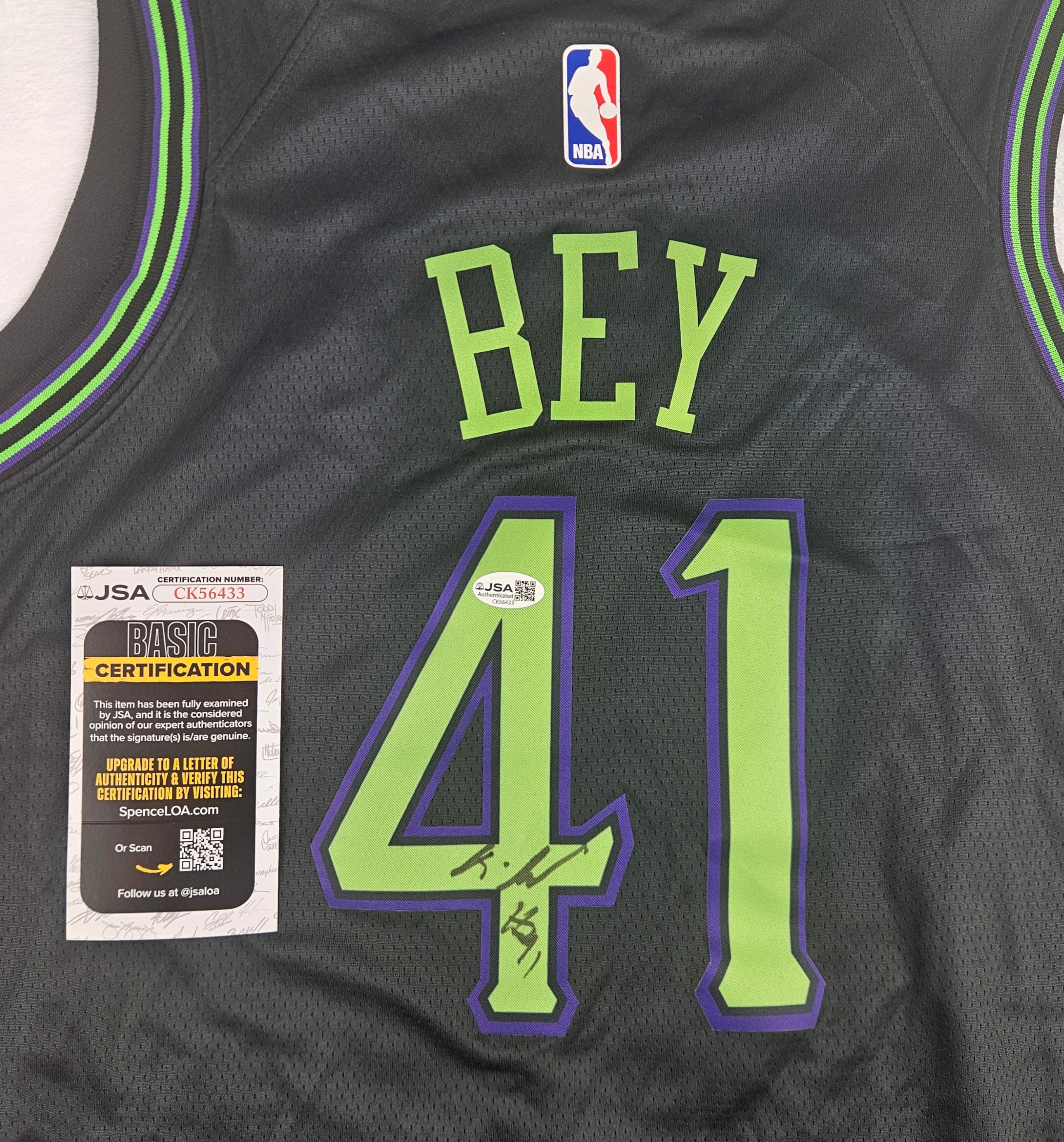 Saddiq Bey Signed Autographed New Orleans Pelicans Jersey JSA COA