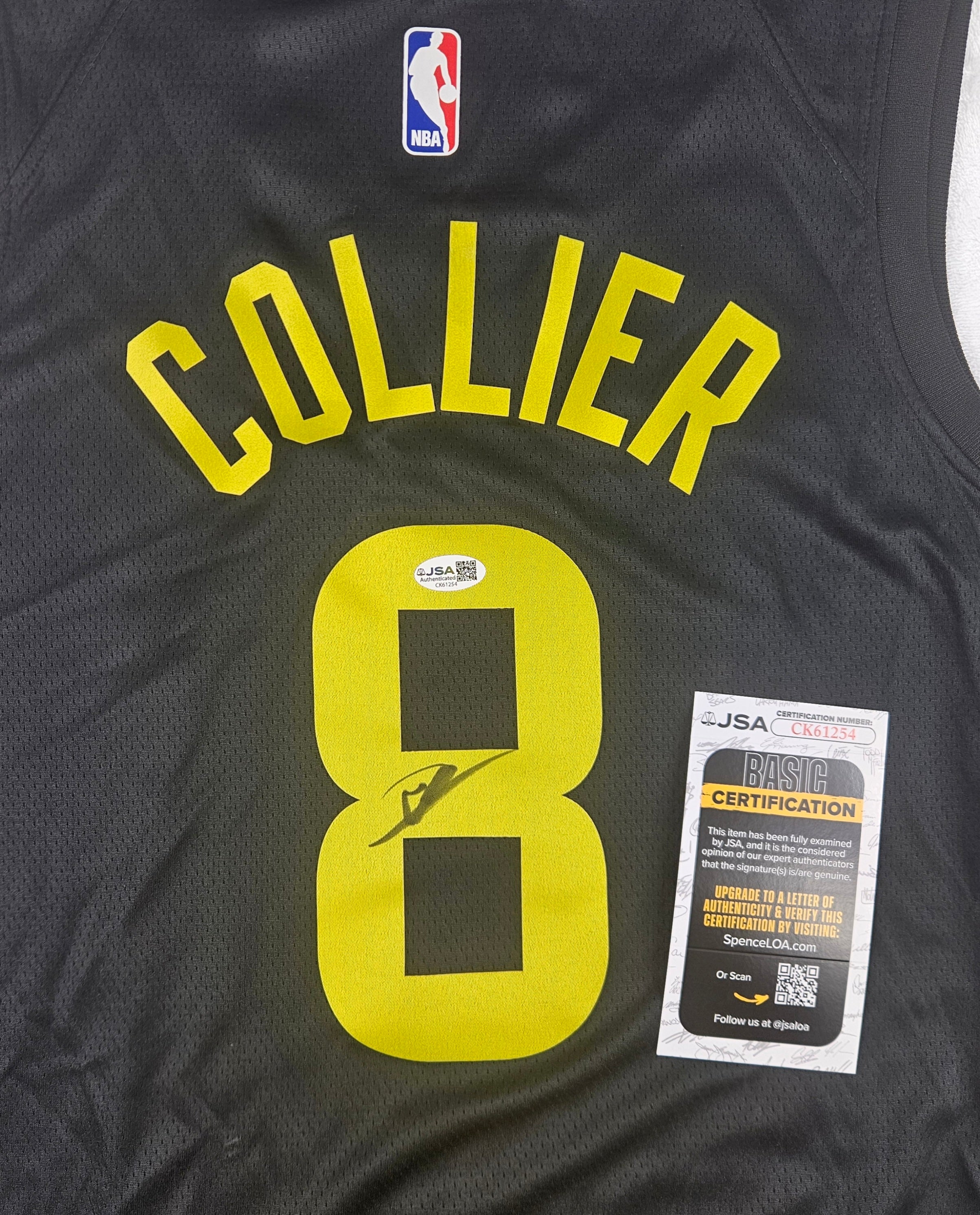 Isaiah Collier Signed Autographed Utah Jazz Jersey JSA COA