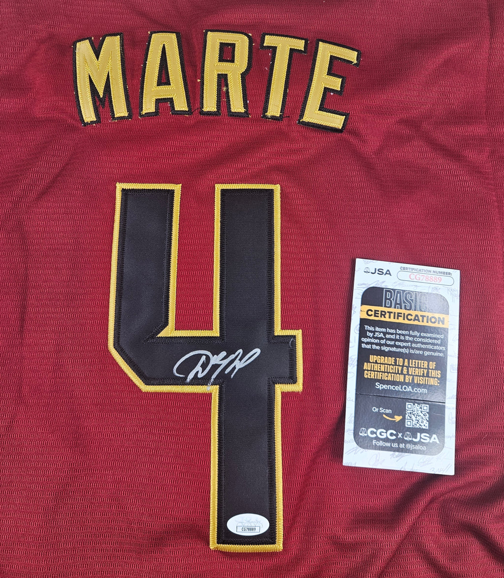 Ketel Marte Signed Autographed Arizona Diamondbacks Jersey JSA COA