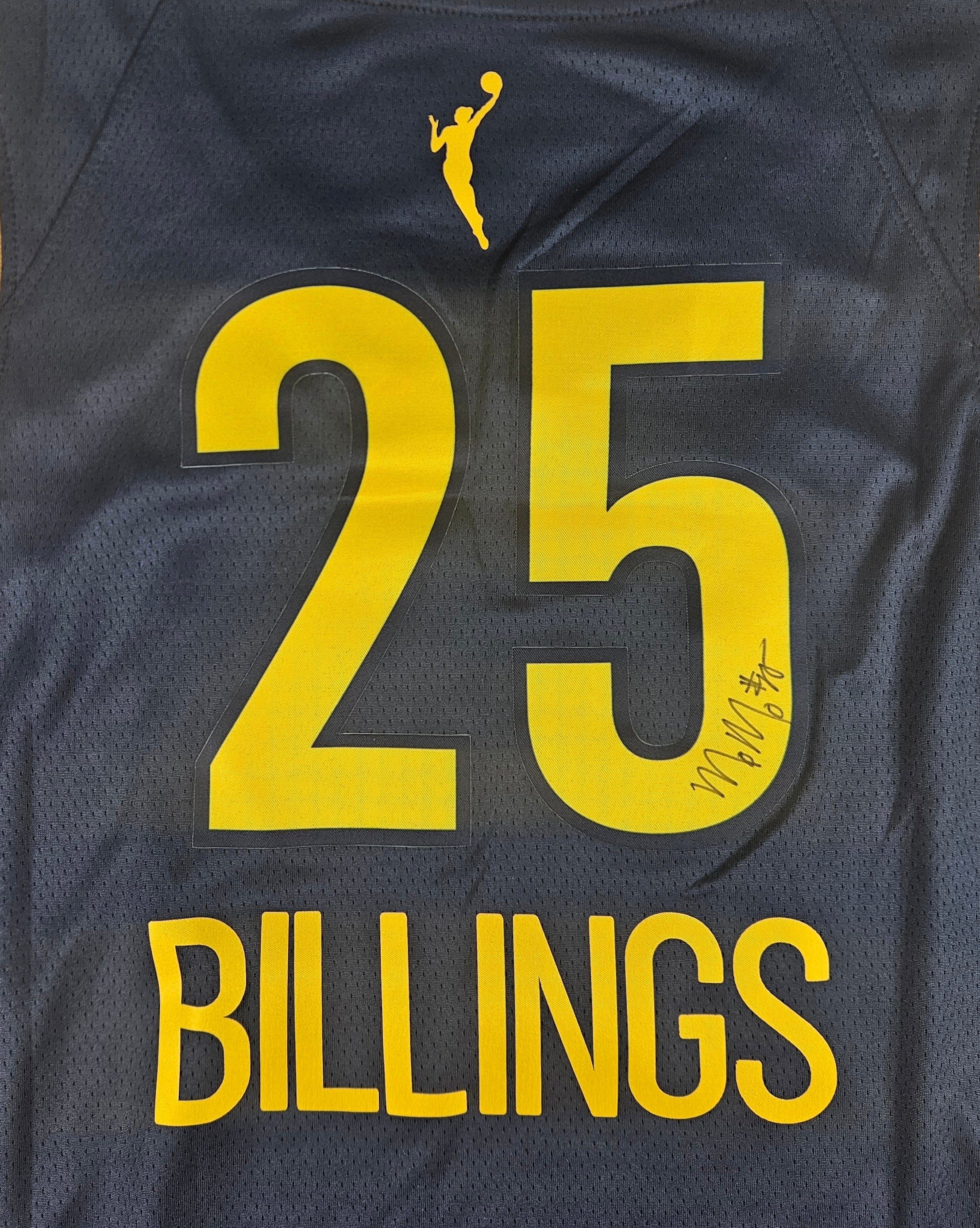 Monique Billings Signed Autographed Indiana Fever Wnba Jersey
