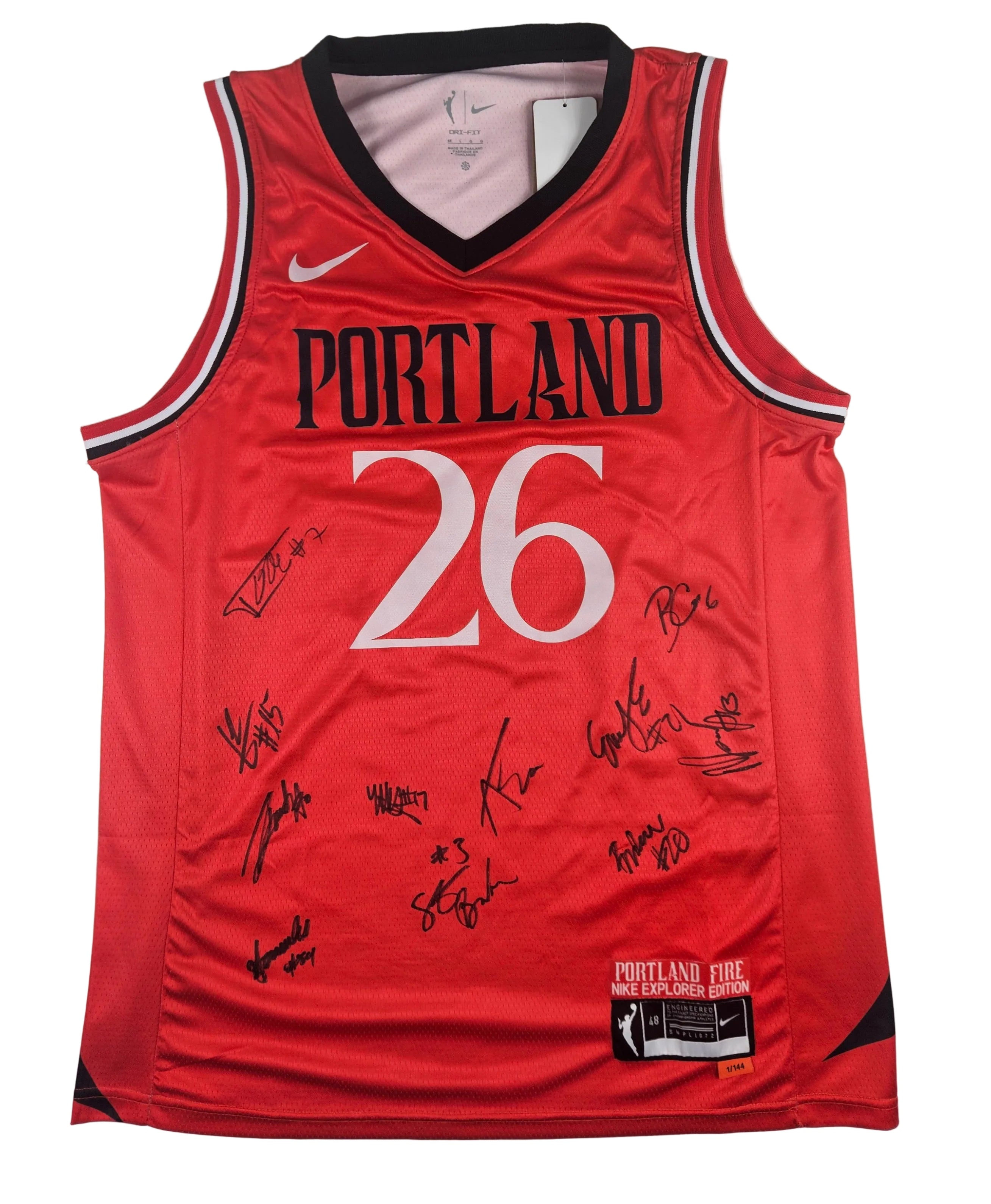 Portland Fire 2026 Team Signed Autographed Jersey - Bridget Carleton Carla Leite
