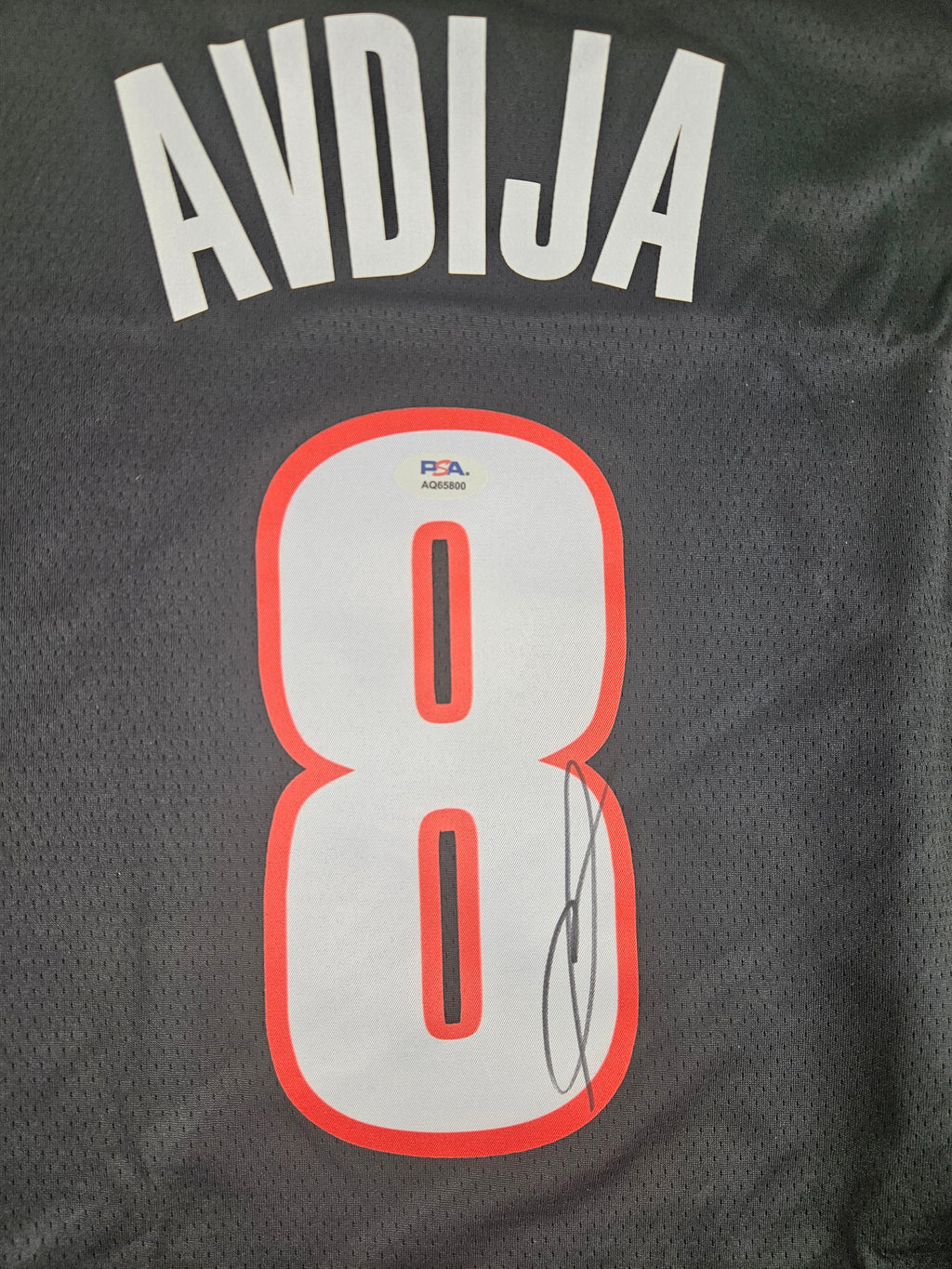 Deni Avdija Portland Trail Blazers Autographed Signed Jersey PSA Certified