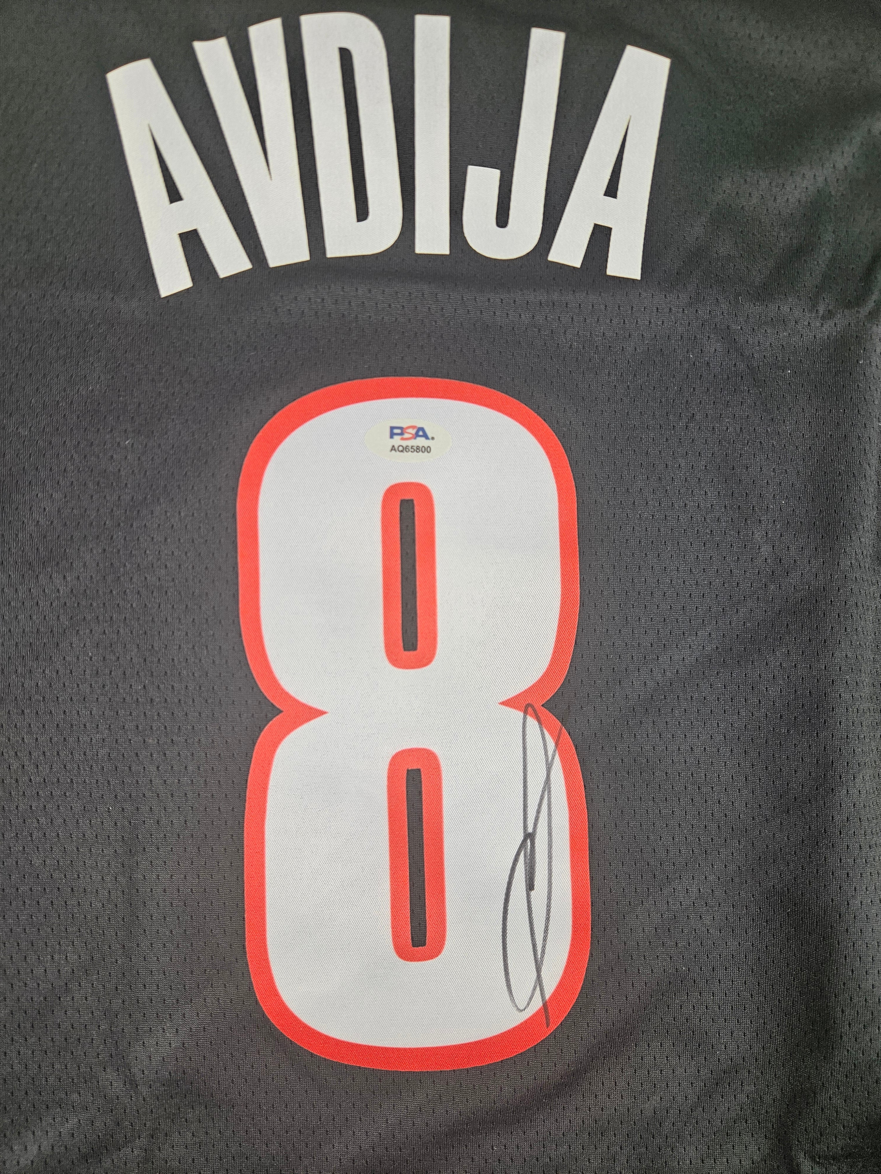 Deni Avdija Portland Trail Blazers Autographed Signed Jersey PSA Certified