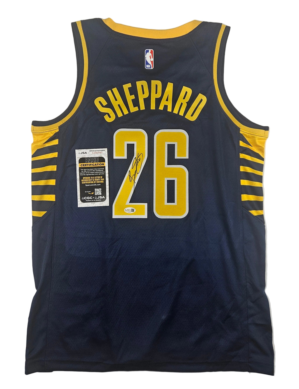 Ben Sheppard Signed Autographed Indiana Pacers Jersey JSA COA