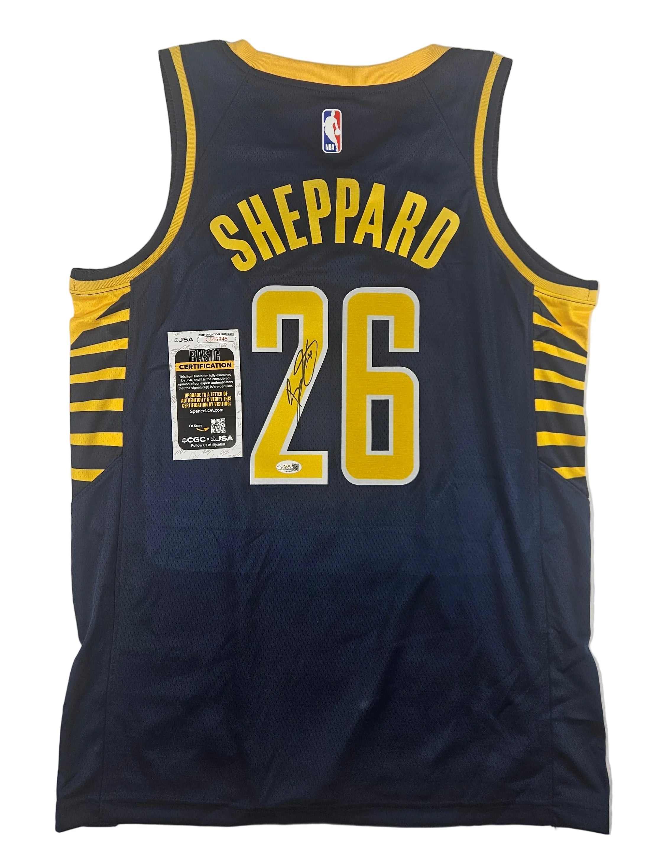 Ben Sheppard Signed Autographed Indiana Pacers Jersey JSA COA