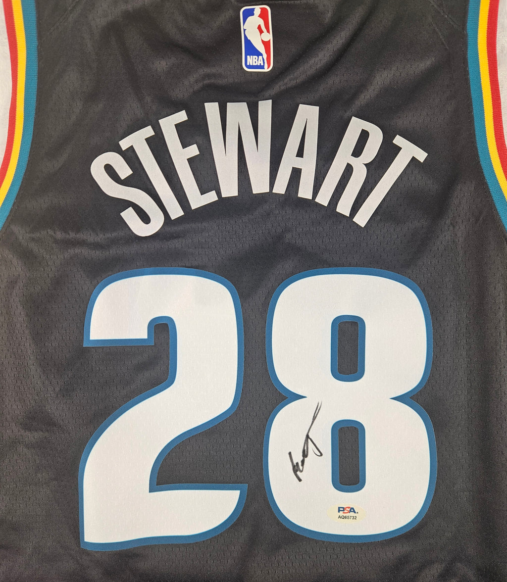 Isaiah Stewart Signed Autographed Detroit Pistons Jersey PSA Certified